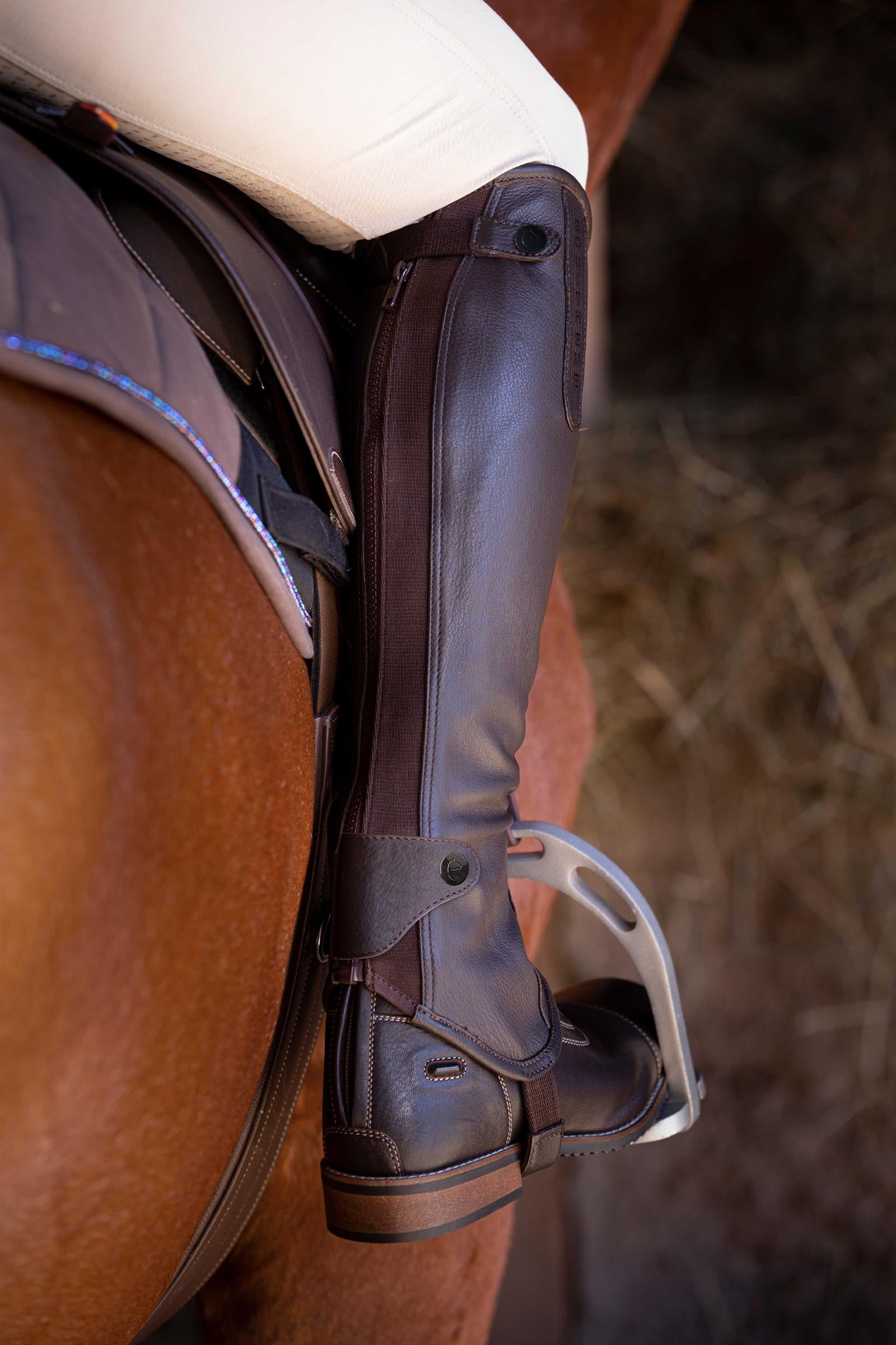 EQUITHÈME Soft Leather Minichaps Riding Boots & Riding Shoes