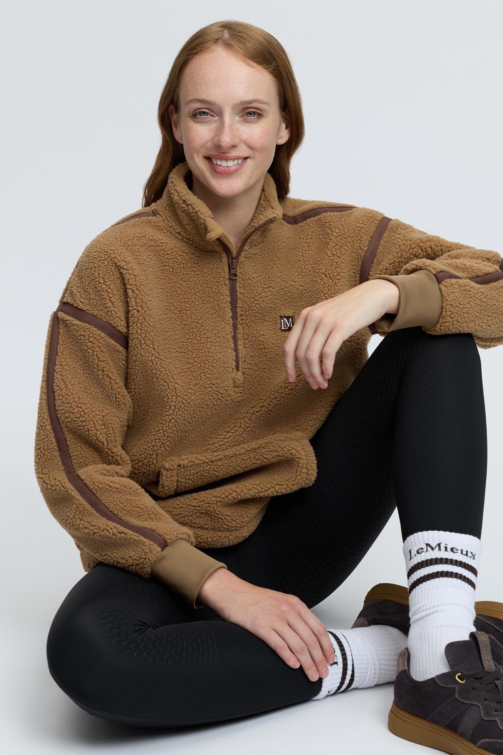 LeMieux Avery Women ´s Teddy Quarter Zip Fleece Sweater Women’s Riding Clothing