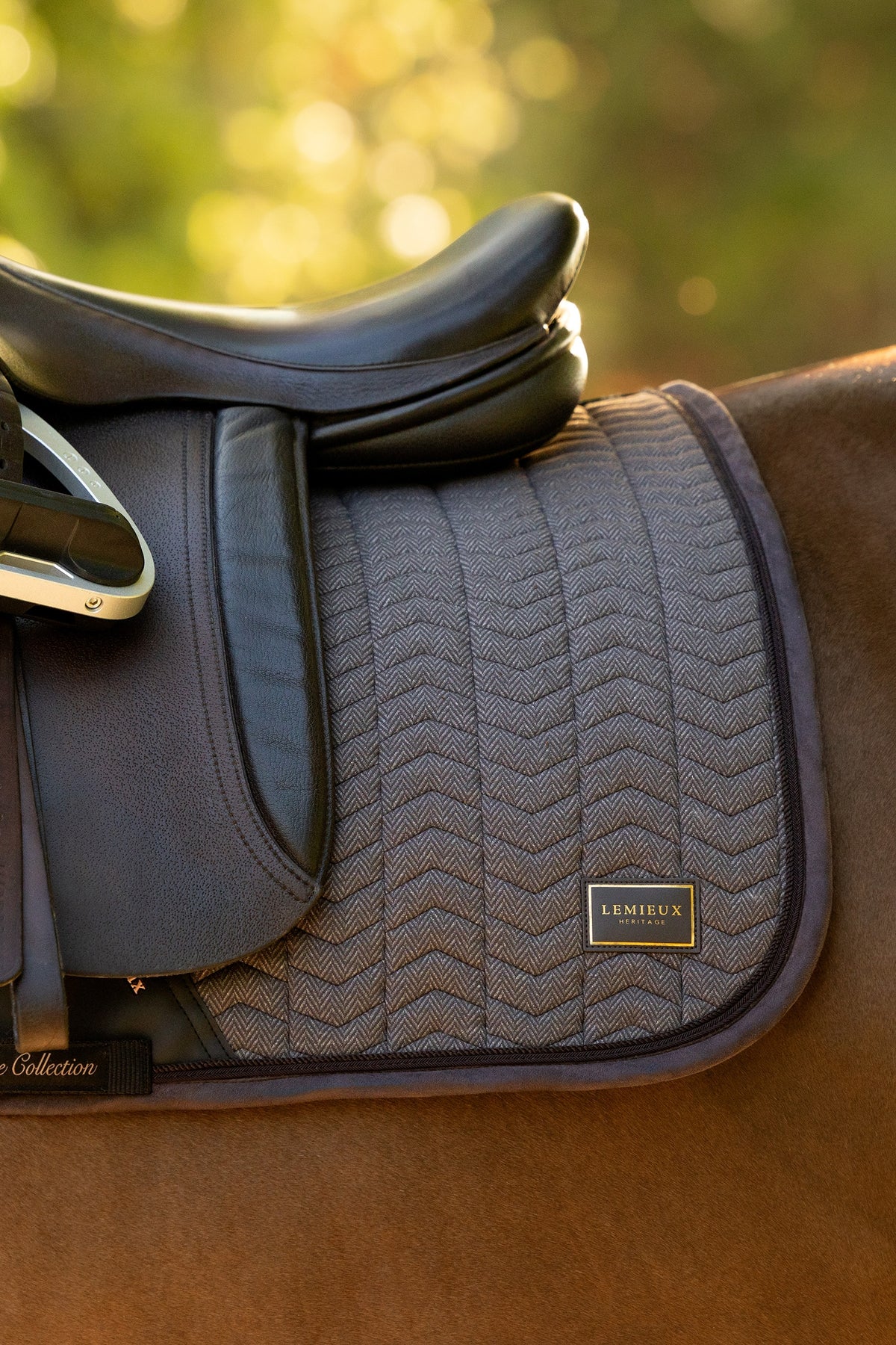 LeMieux Heritage Herringbone Dressage Square Saddle Pad Saddle Pads