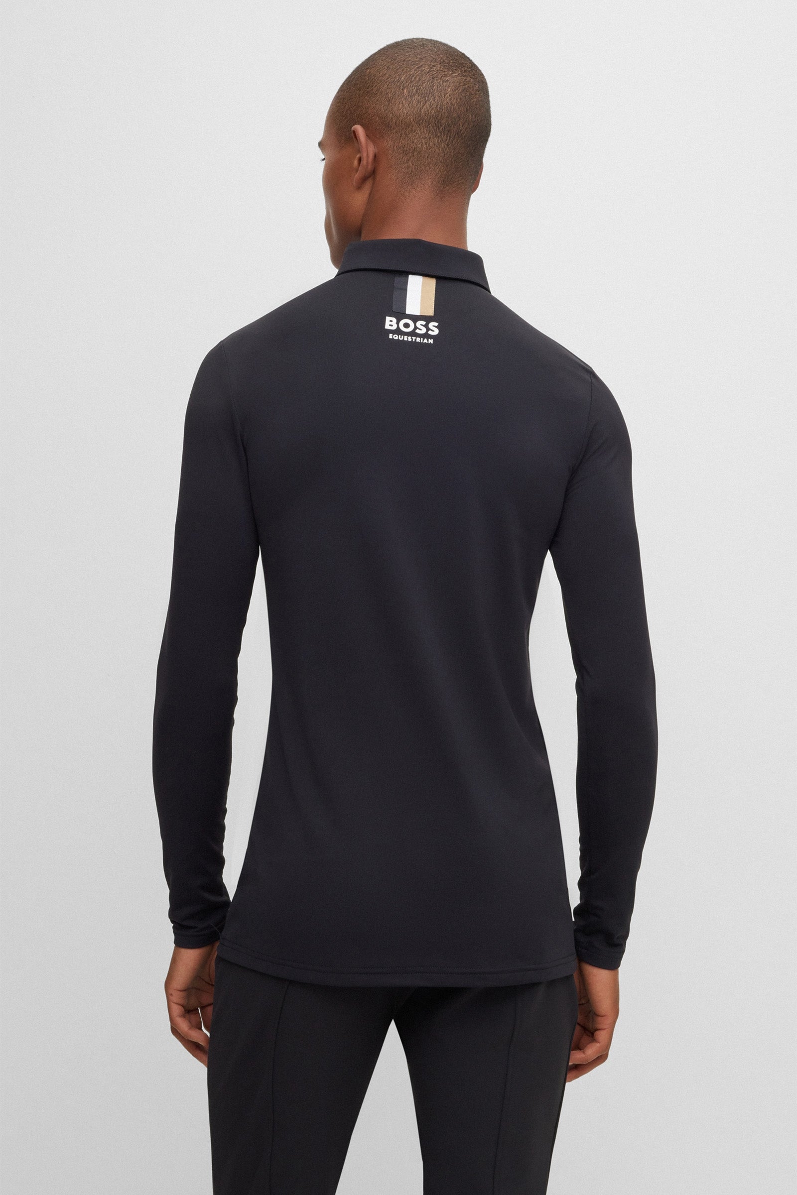 Boss Elton Signature Stripe Men's Training Polo Shirt Mens Riding Clothing