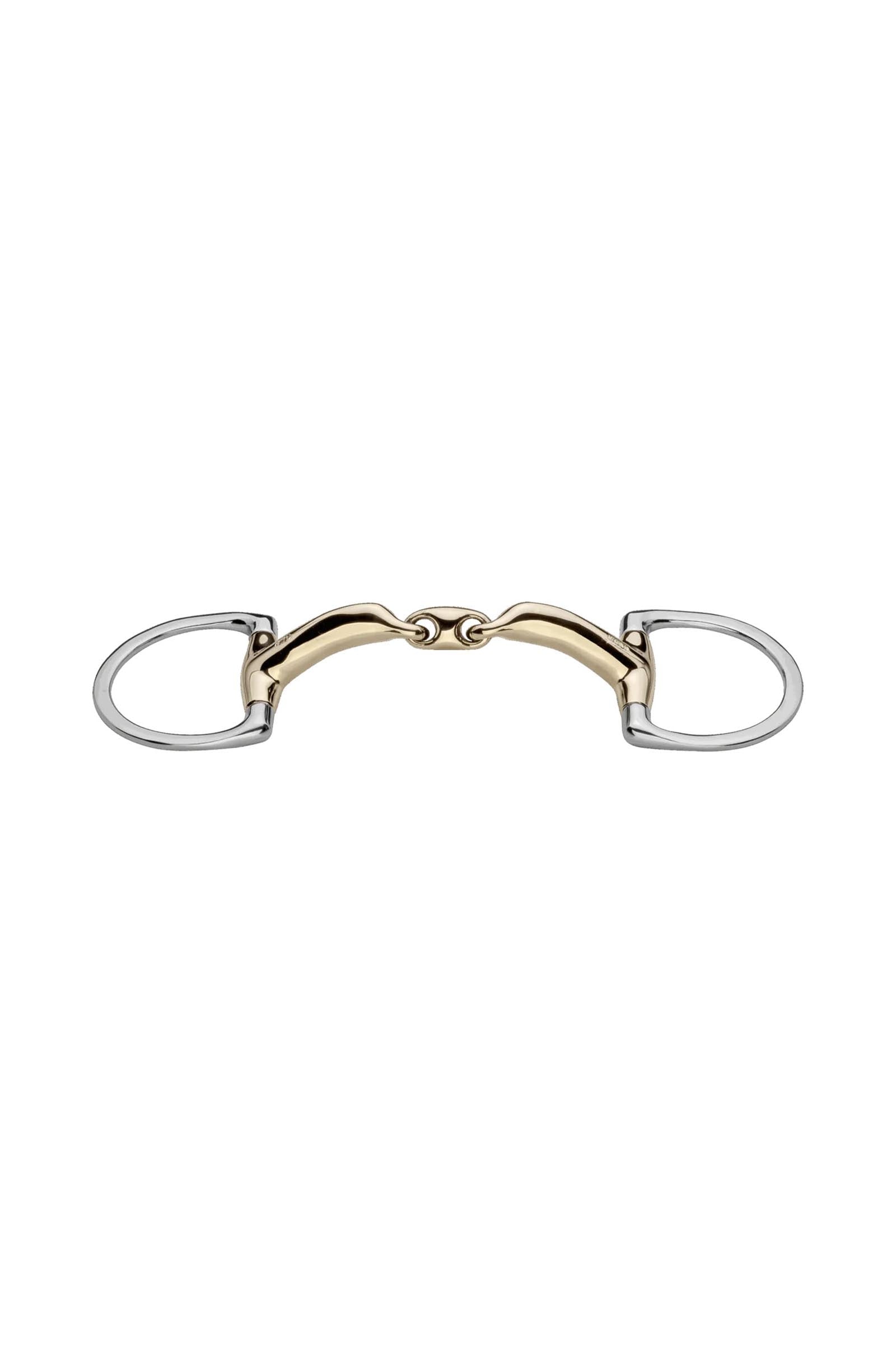 Sprenger Novocontact Eggbutt Bit D-Rings, Double Jt. 14mm, Sensogan Horse Bits
