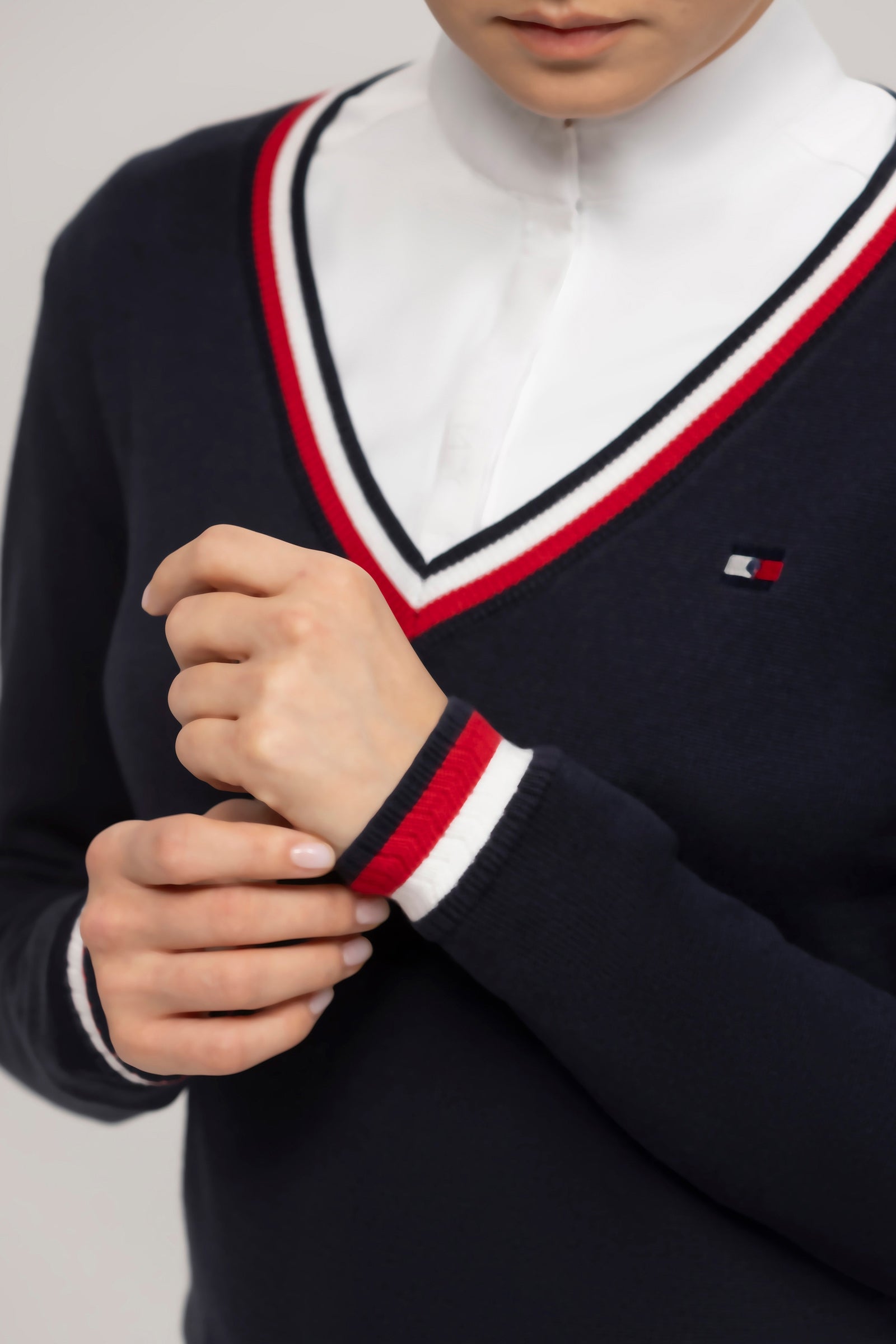 Tommy Hilfiger Equestrian Indiana Women´s V-neck Sweater Women’s Riding Clothing