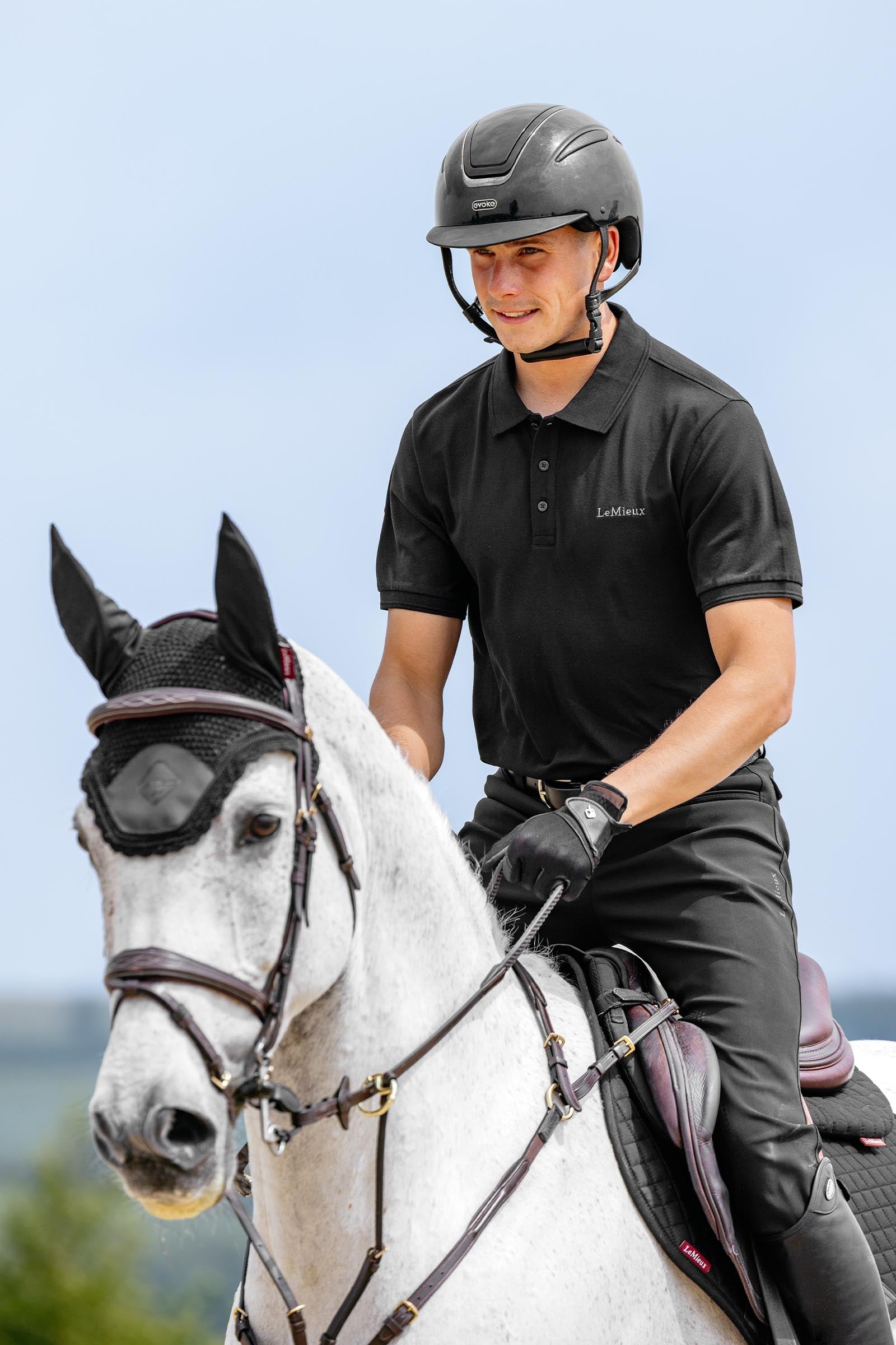 LeMieux Mens Classique Polo Shirt Mens Riding Clothing