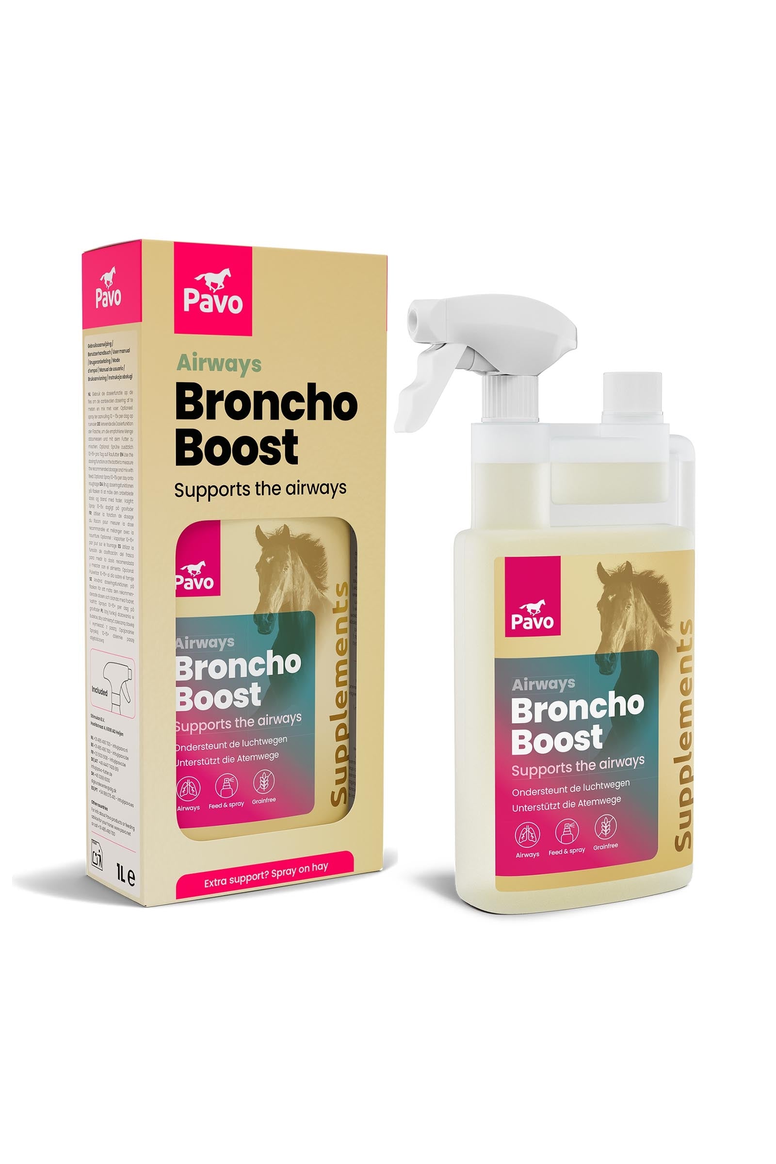 Pavo BronchoBoost, 1 L Horse Feed & Nutrition