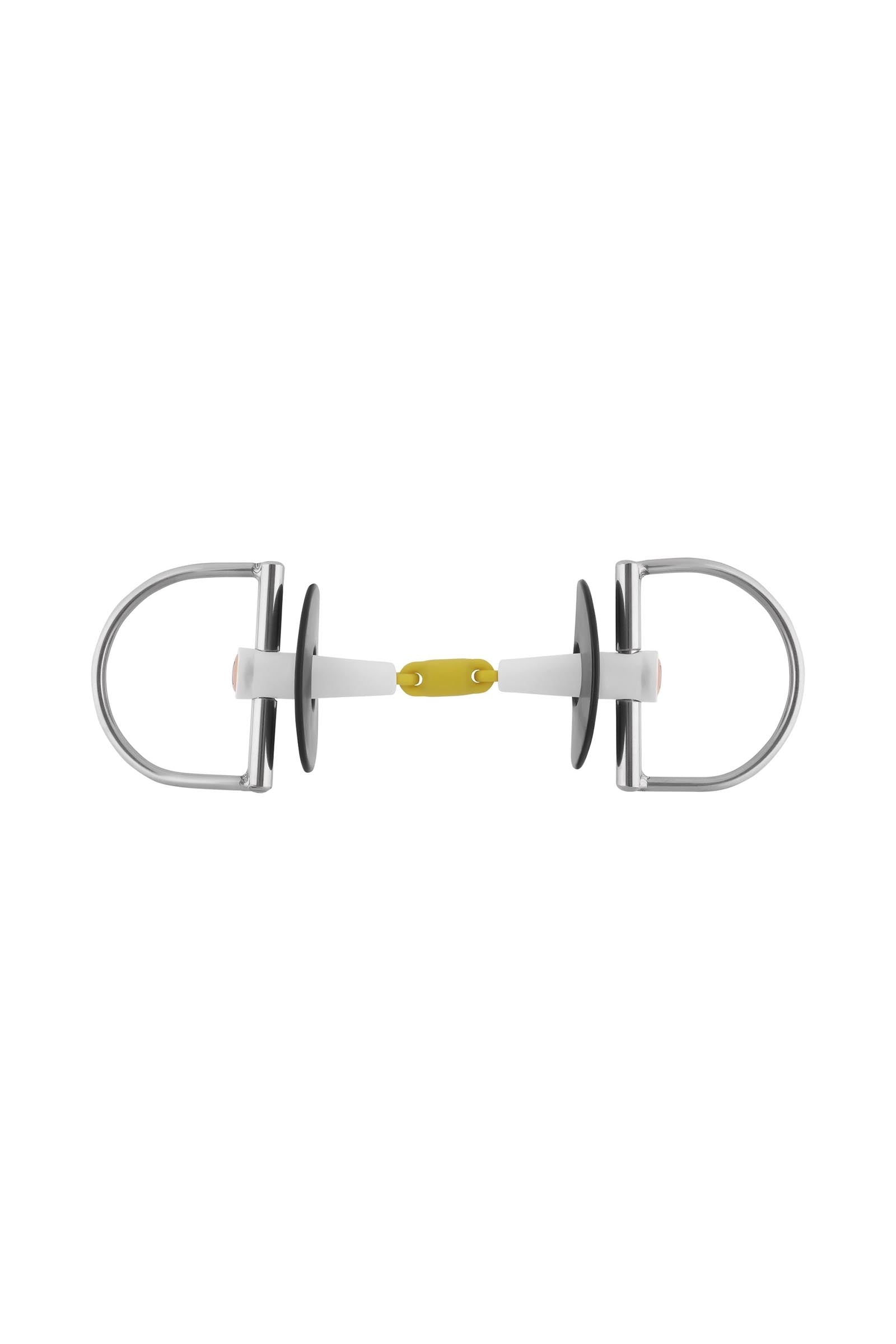 Sprenger Nathe D-Ring Snaffle Bit, Double Jt. 18mm, Thermoplastic Horse Bits