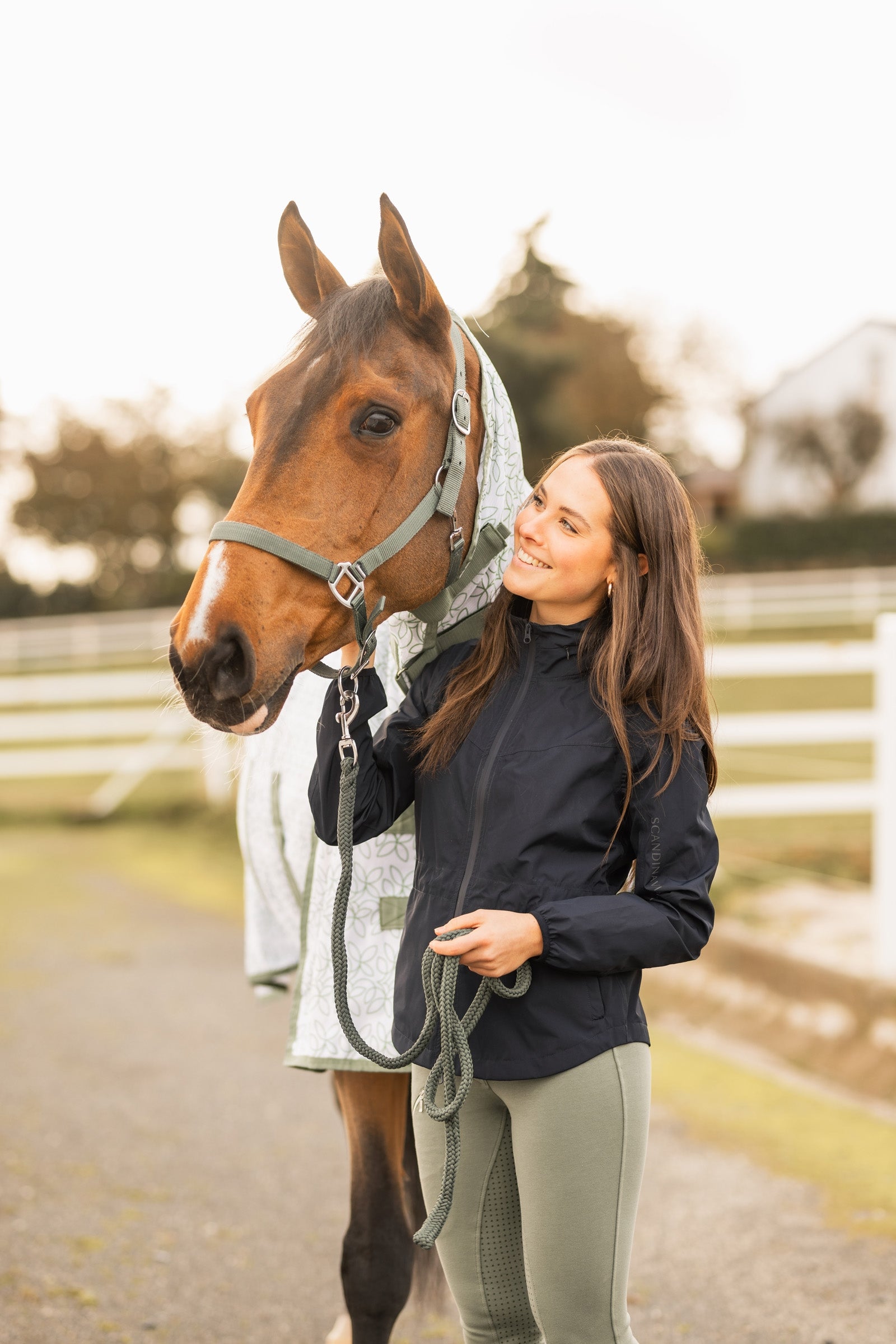 Horze Fiora Women's Lightweight Waterproof Riding Jacket Women’s Riding Clothing