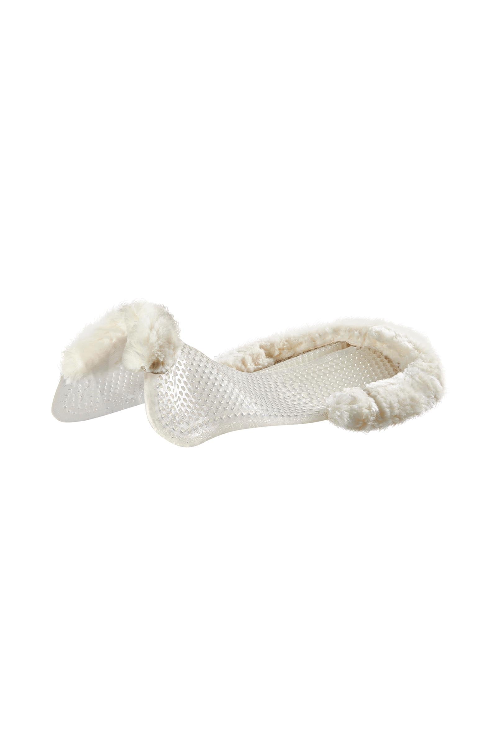 Acavallo Gel Non Slip Classic With Sheepskin Cut-Out Rear Riser Saddle Pads