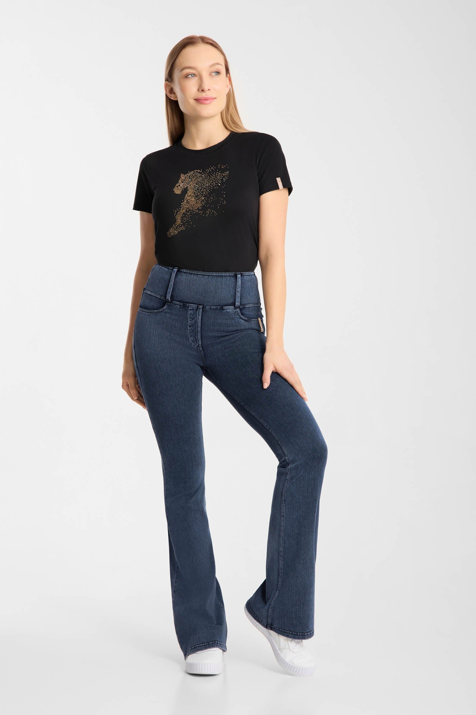 Horze Emery Women´s Western Denimlook Bootcut Tights Womens Breeches