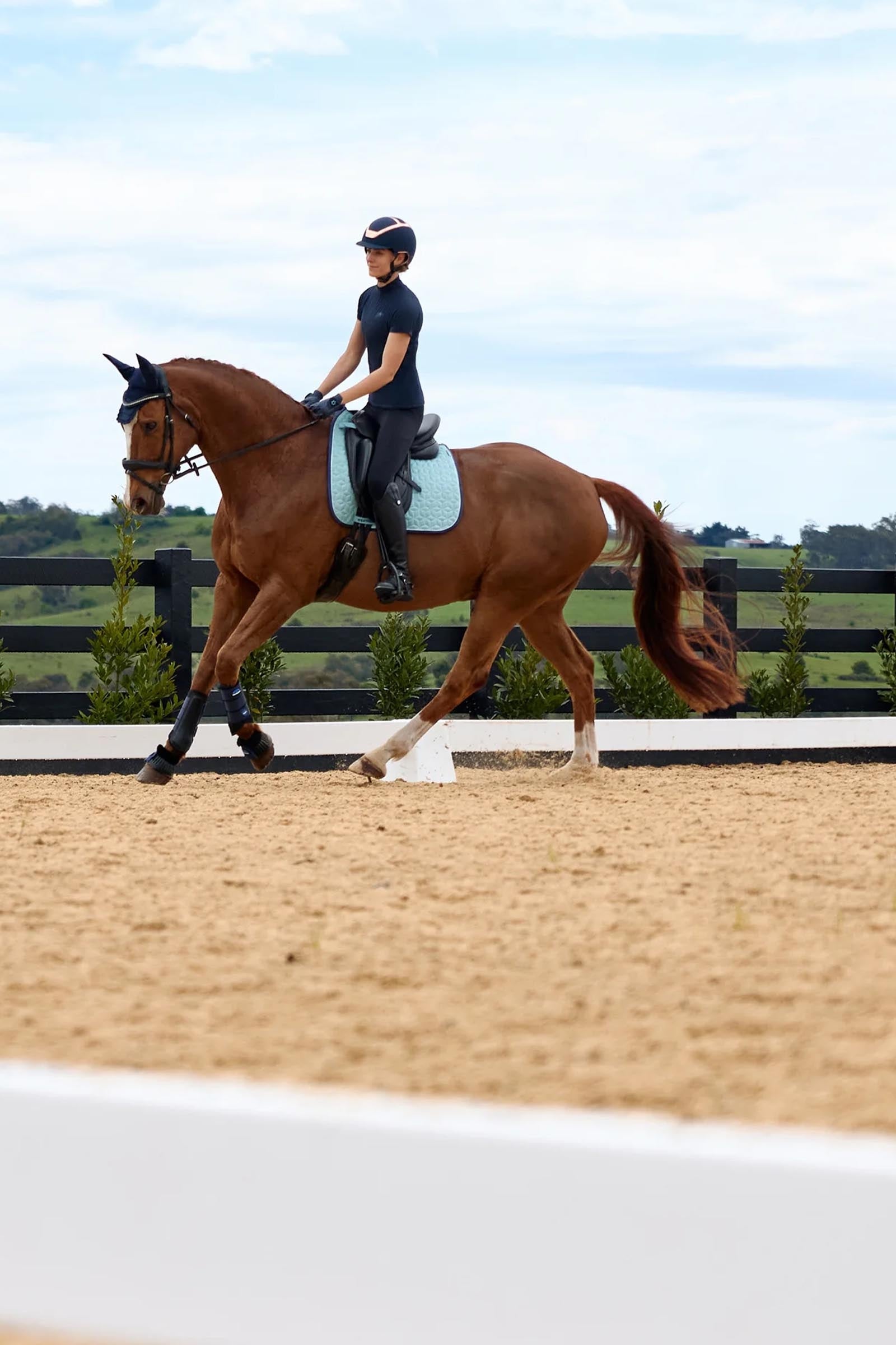 Weatherbeeta Suede Elite Air-Tec Dressage Saddle Pad Saddle Pads