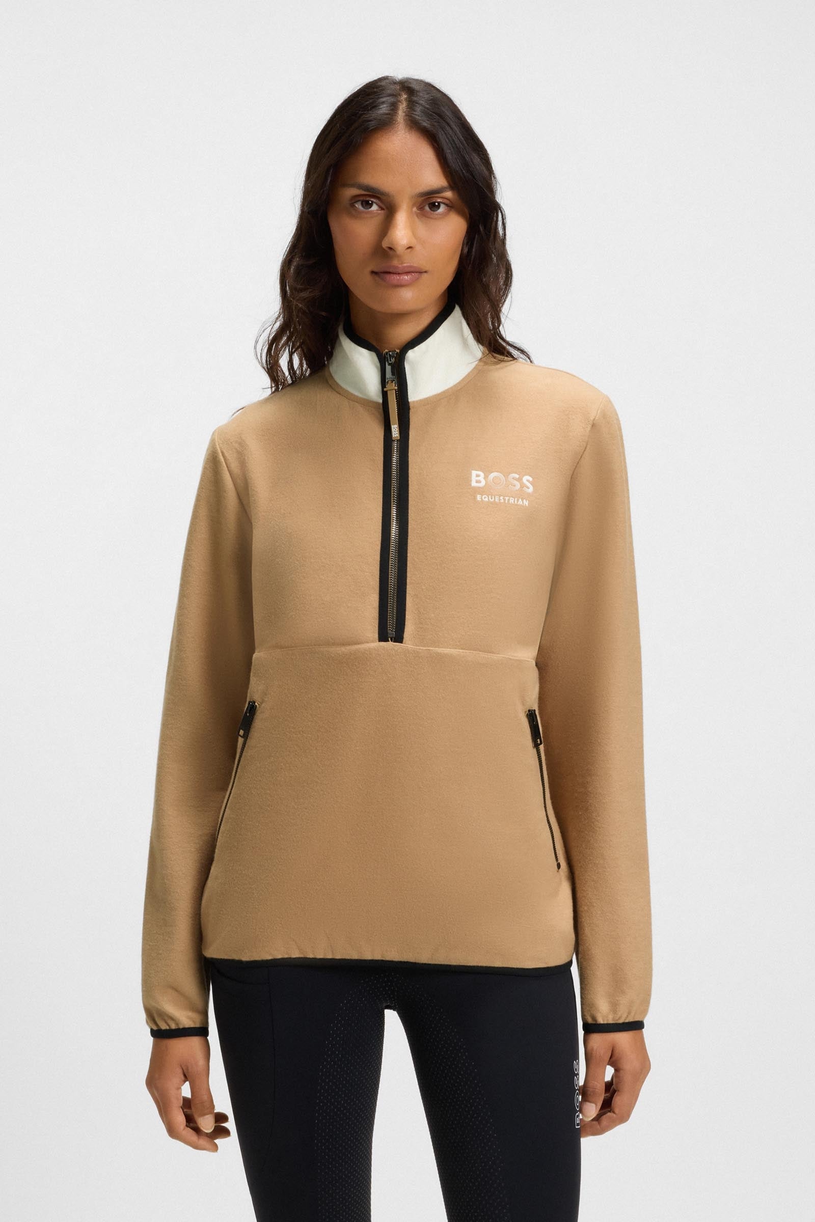 BOSS Equestrian Boss Fedora Womens Half Zip Felpa Women’s Riding Clothing