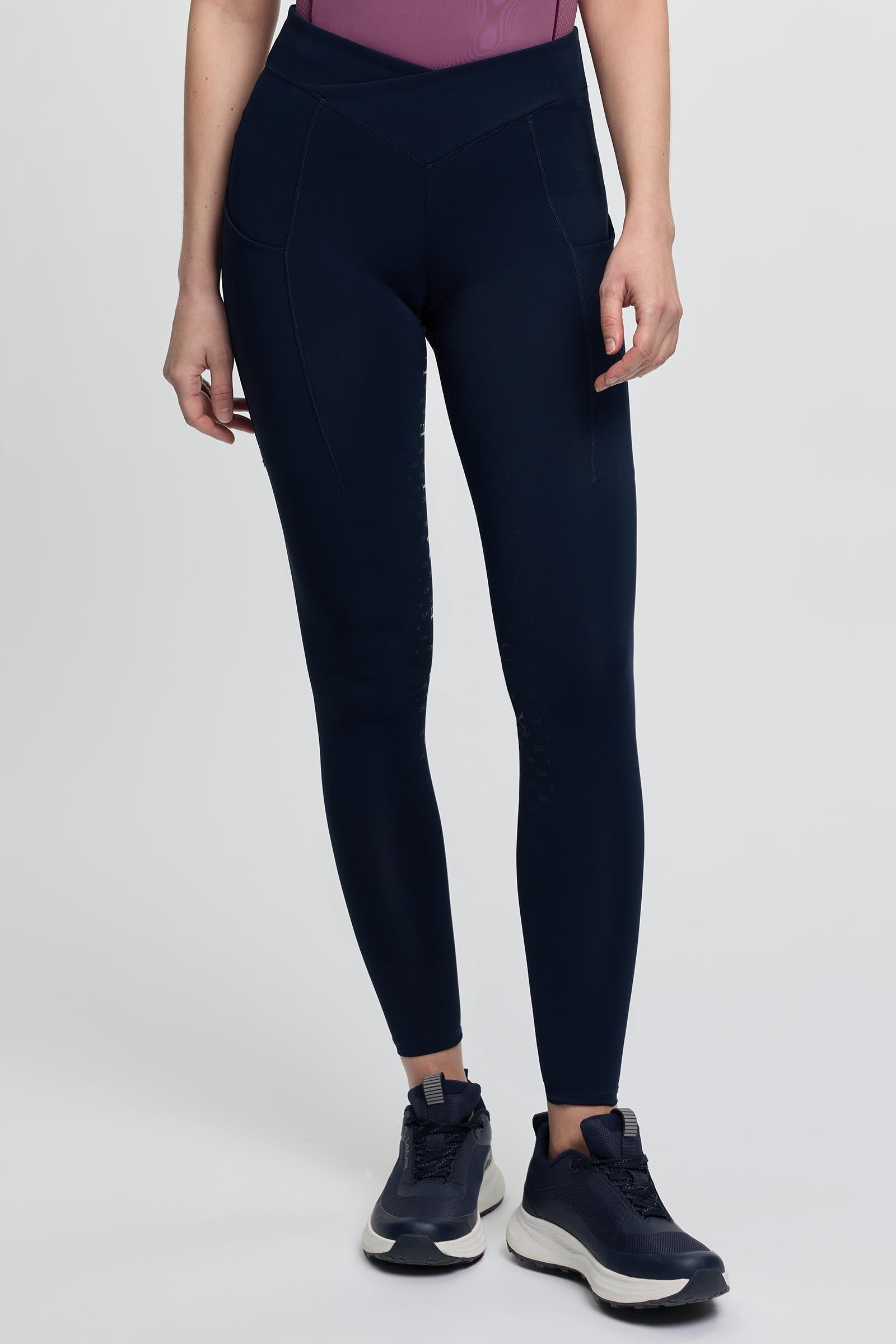LeMieux Simone Women's Cross Over Half Seat Pull On Womens Breeches