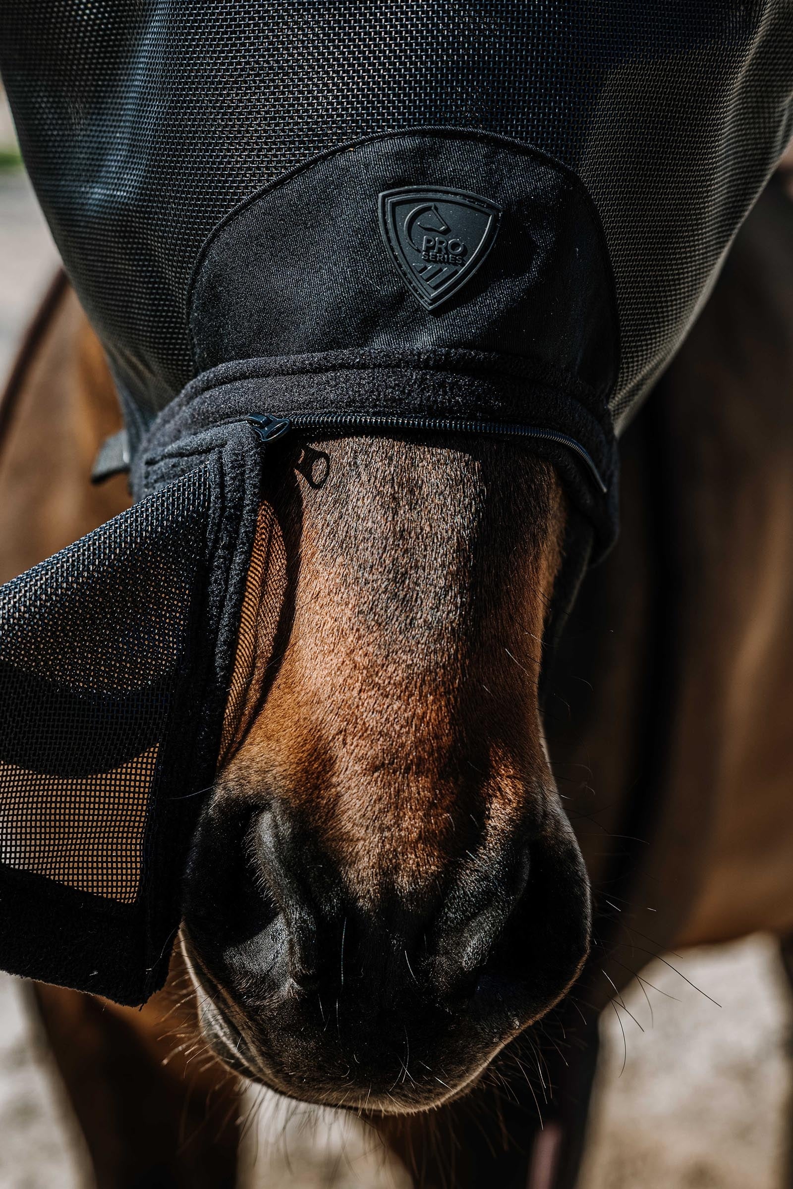 PRO SERIES Fly Mask With UV-50 Protection Antifly Protection for Horses