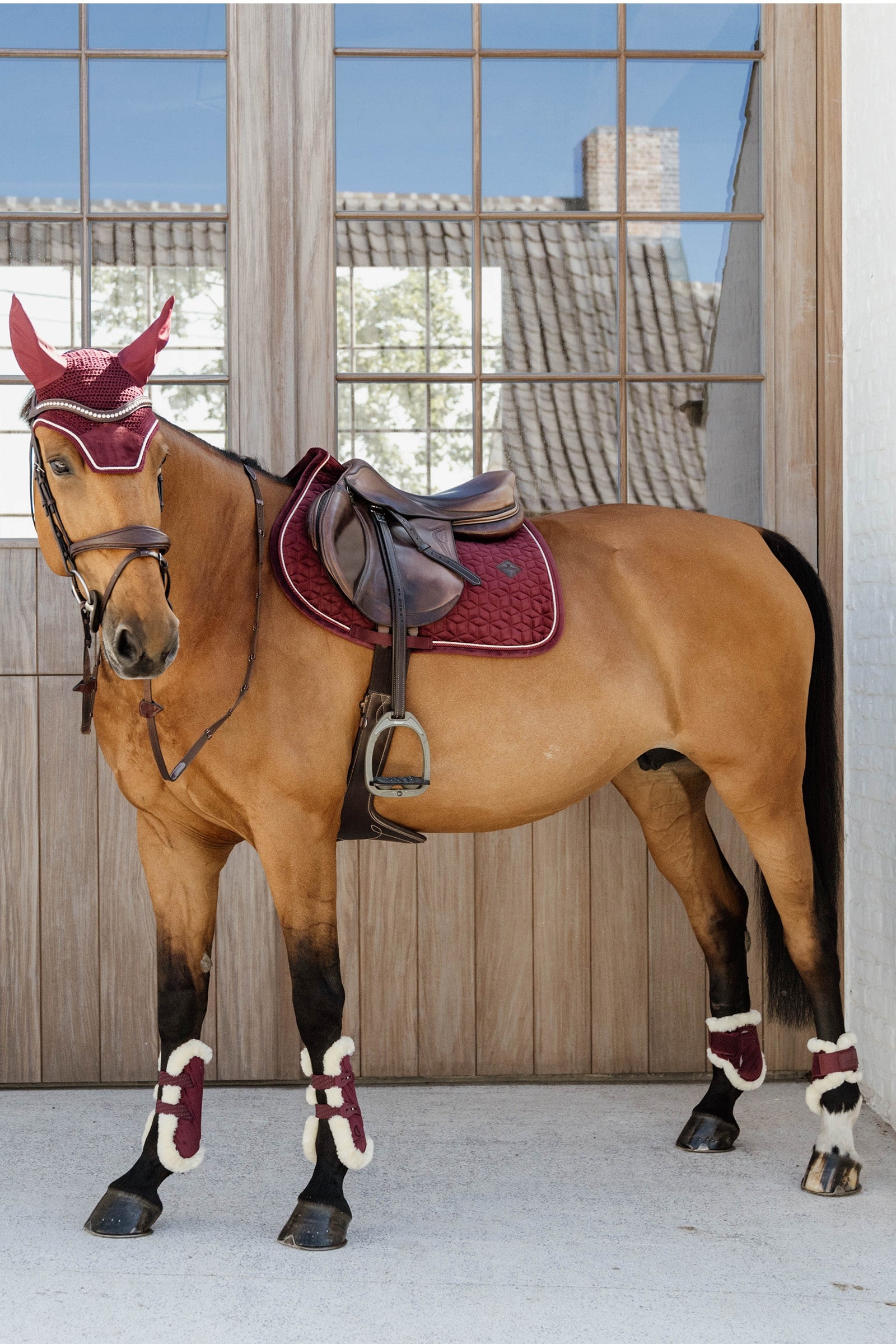 Kentucky Horsewear Vegan Sheepskin Bamboo Elastic Velvet Tendon Boots Leg & Hoof Protection