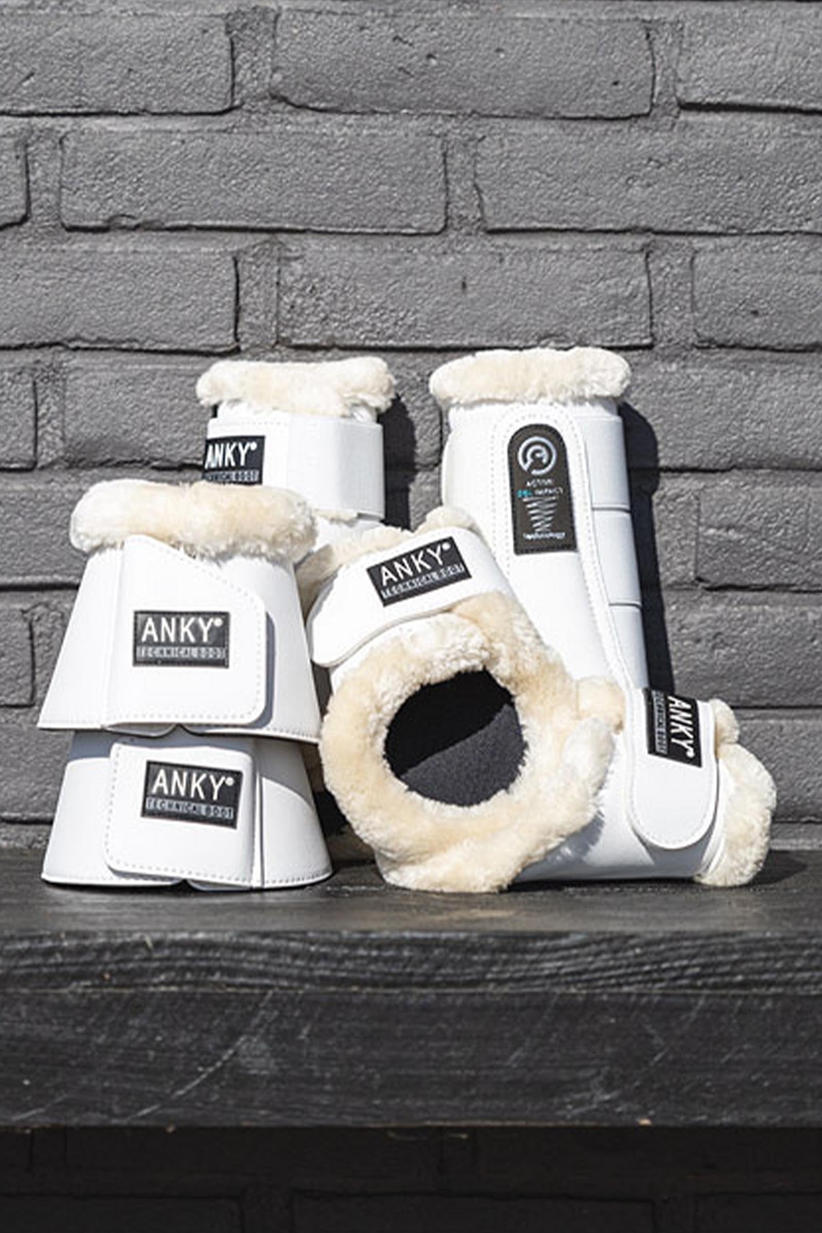 Anky ANKY Bell Boots With Neoprene Lining & Faux Fur Leg & Hoof Protection