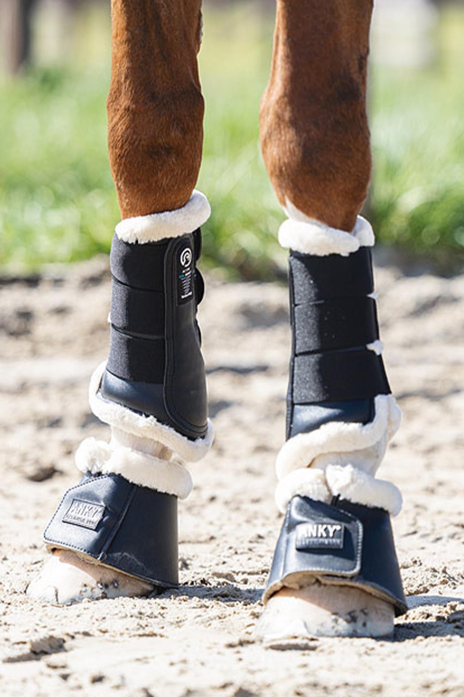Anky ANKY Bell Boots With Neoprene Lining & Faux Fur Leg & Hoof Protection