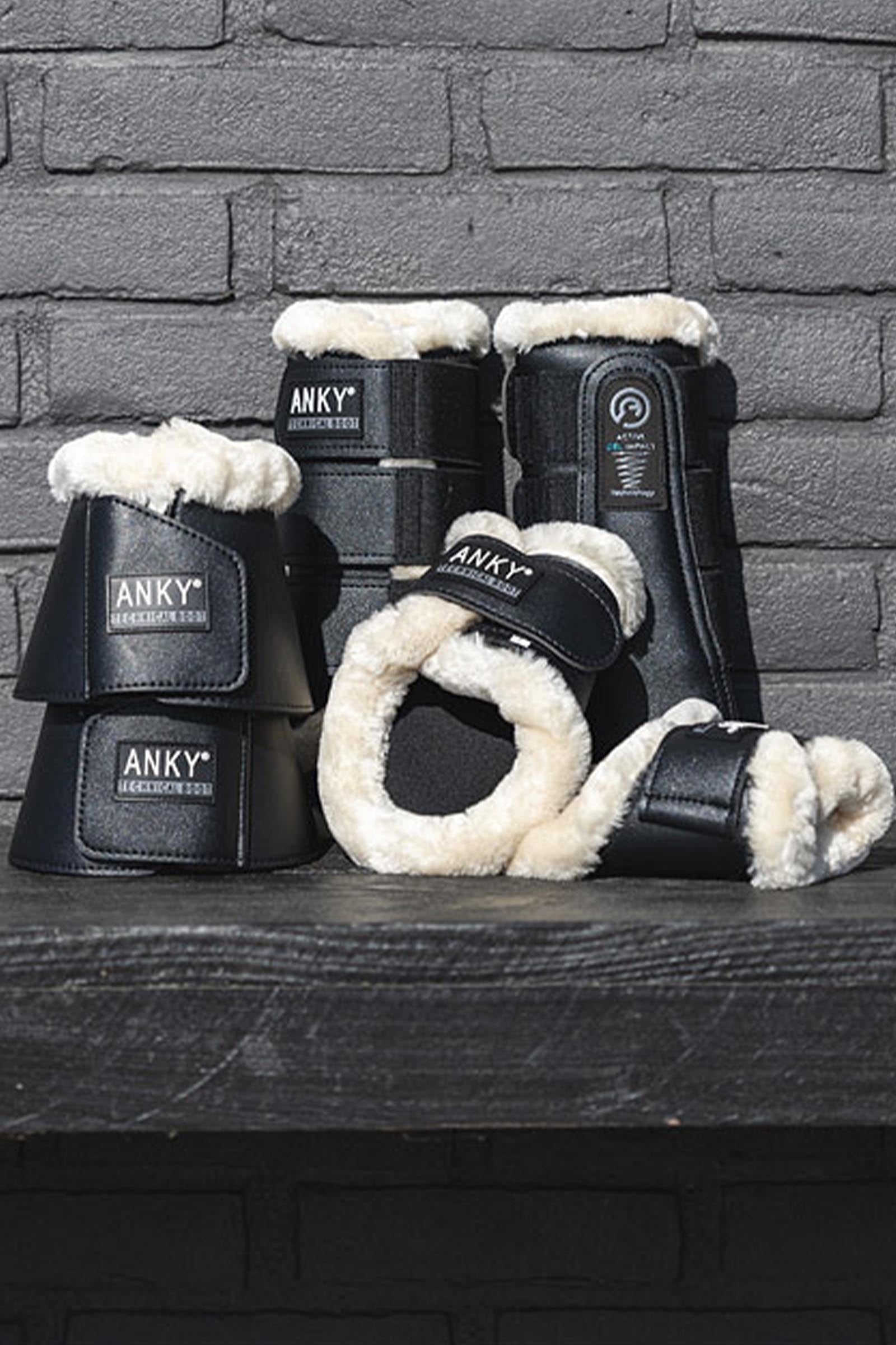 Anky ANKY Bell Boots With Neoprene Lining & Faux Fur Leg & Hoof Protection
