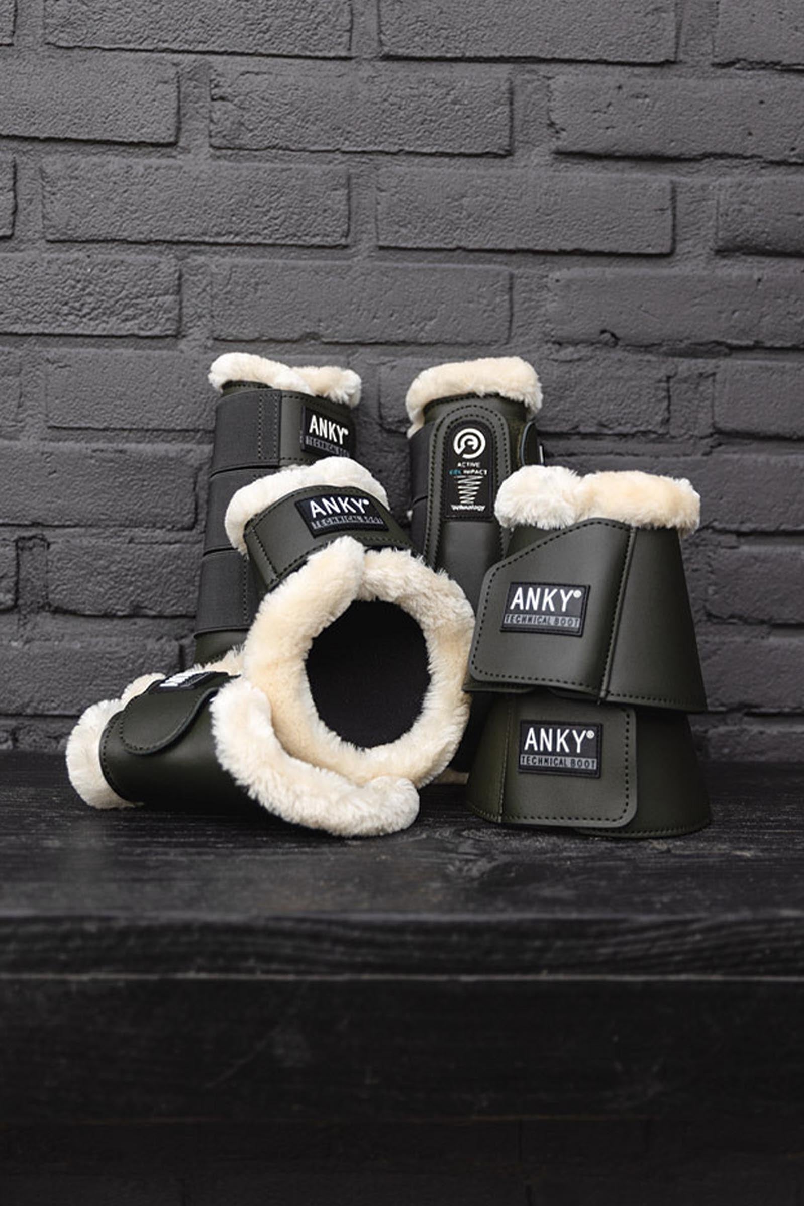 Anky ANKY Bell Boots With Neoprene Lining & Faux Fur Leg & Hoof Protection
