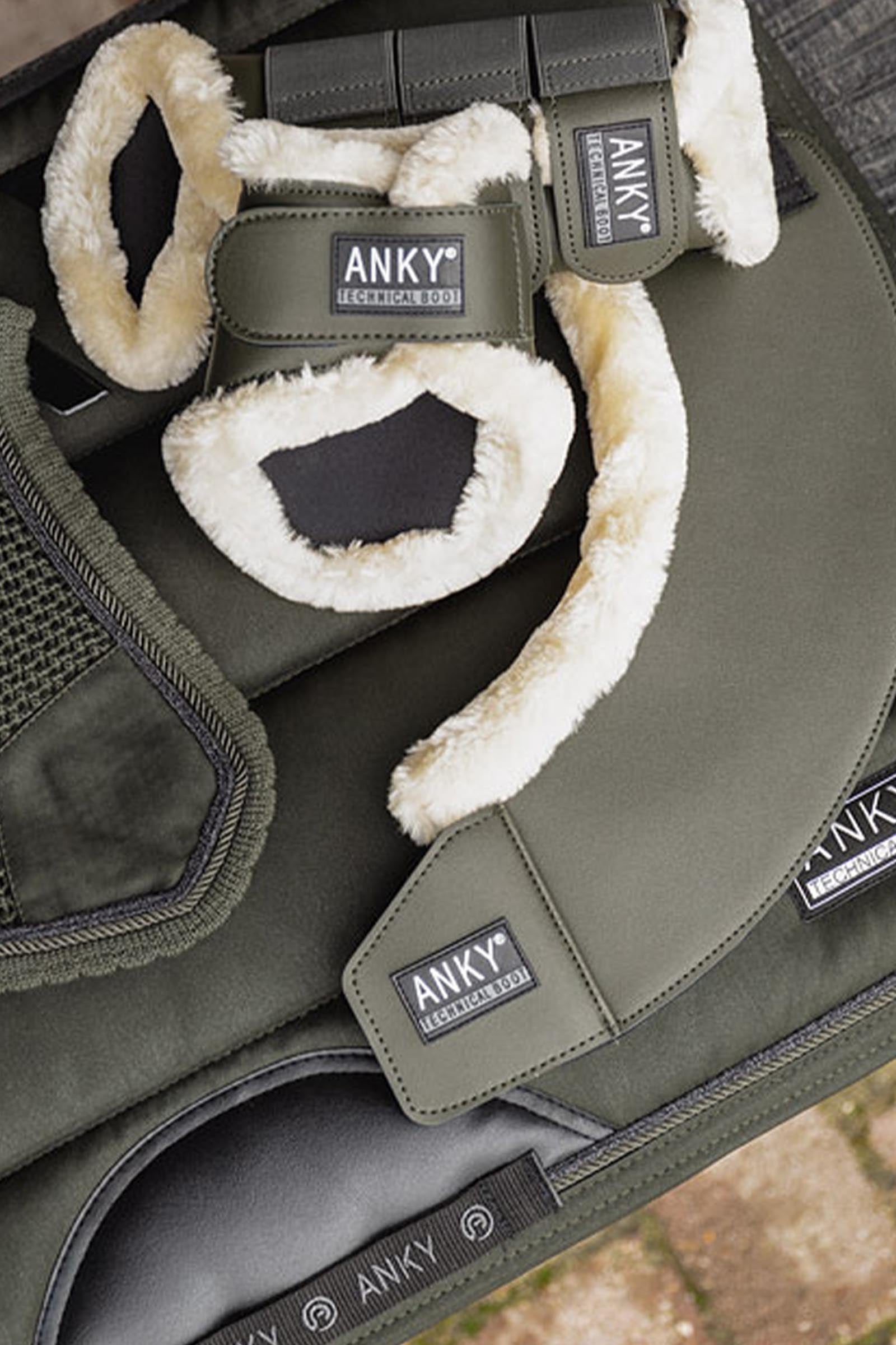 Anky ANKY Bell Boots With Neoprene Lining & Faux Fur Leg & Hoof Protection