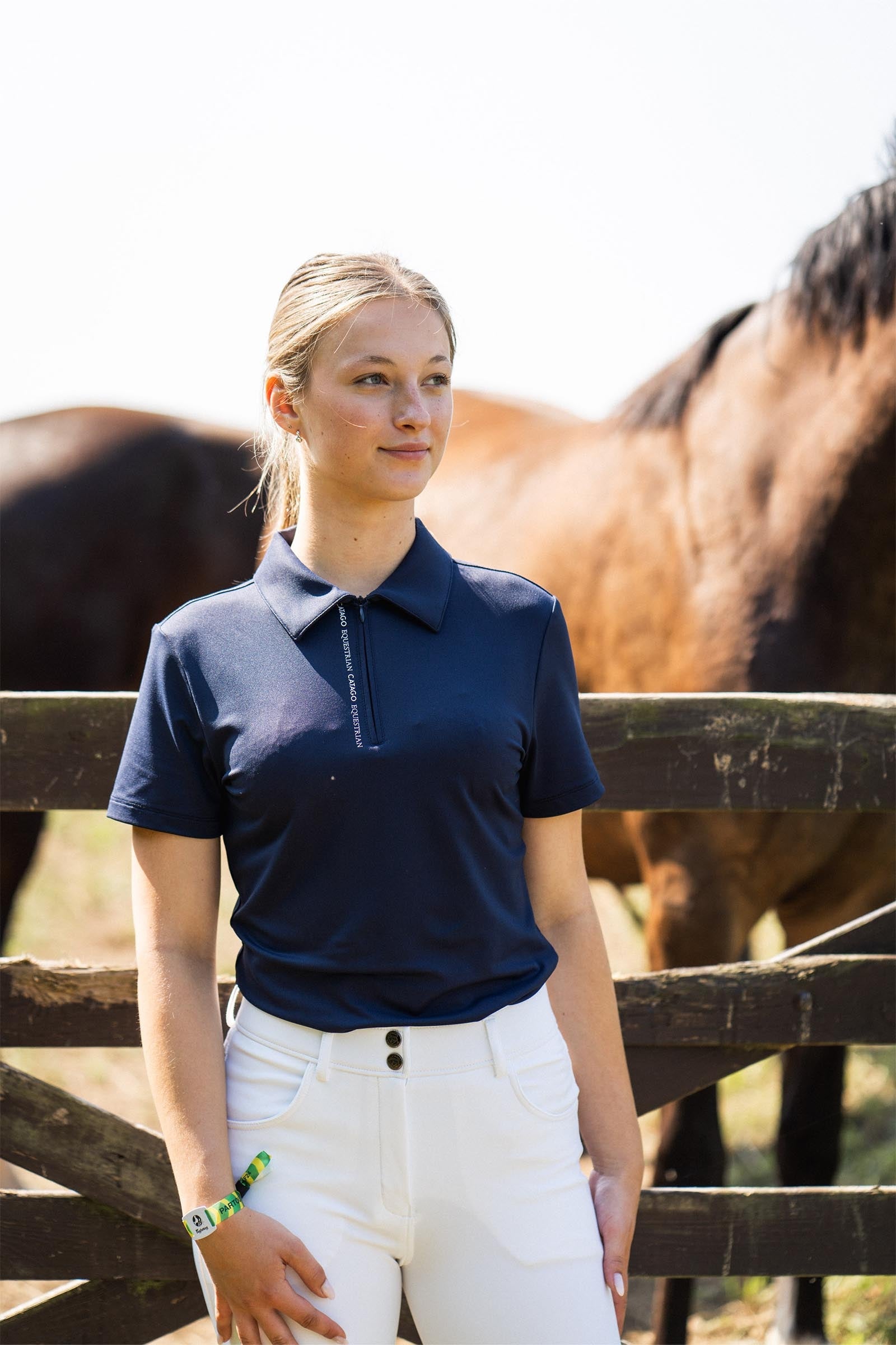 Catago CATAGO Nash SS Women´s Zip Polo Women’s Riding Clothing