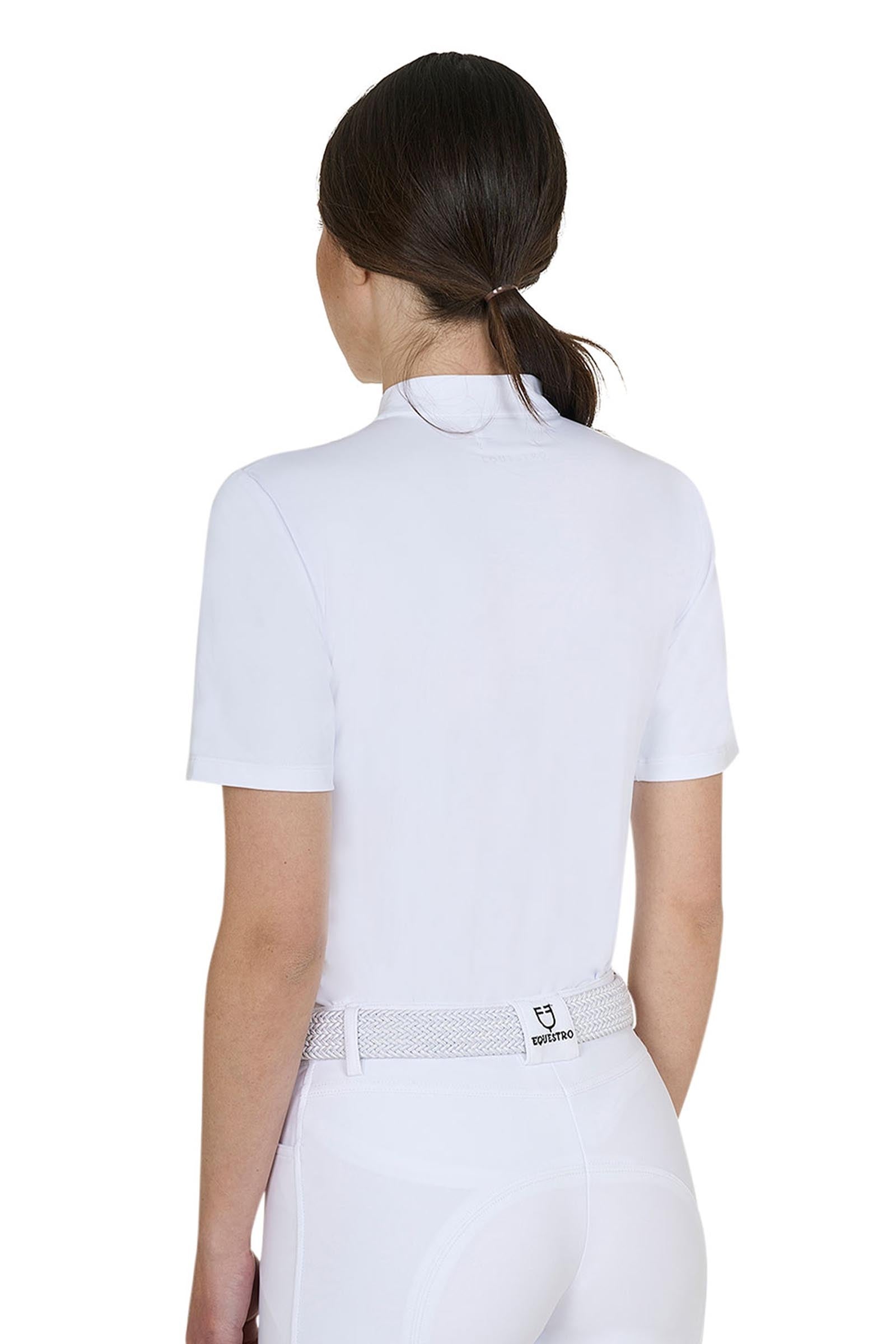 Equestro SS2026 Women's Basic Competition Polo Shirt SS Buttons Women’s Riding Clothing