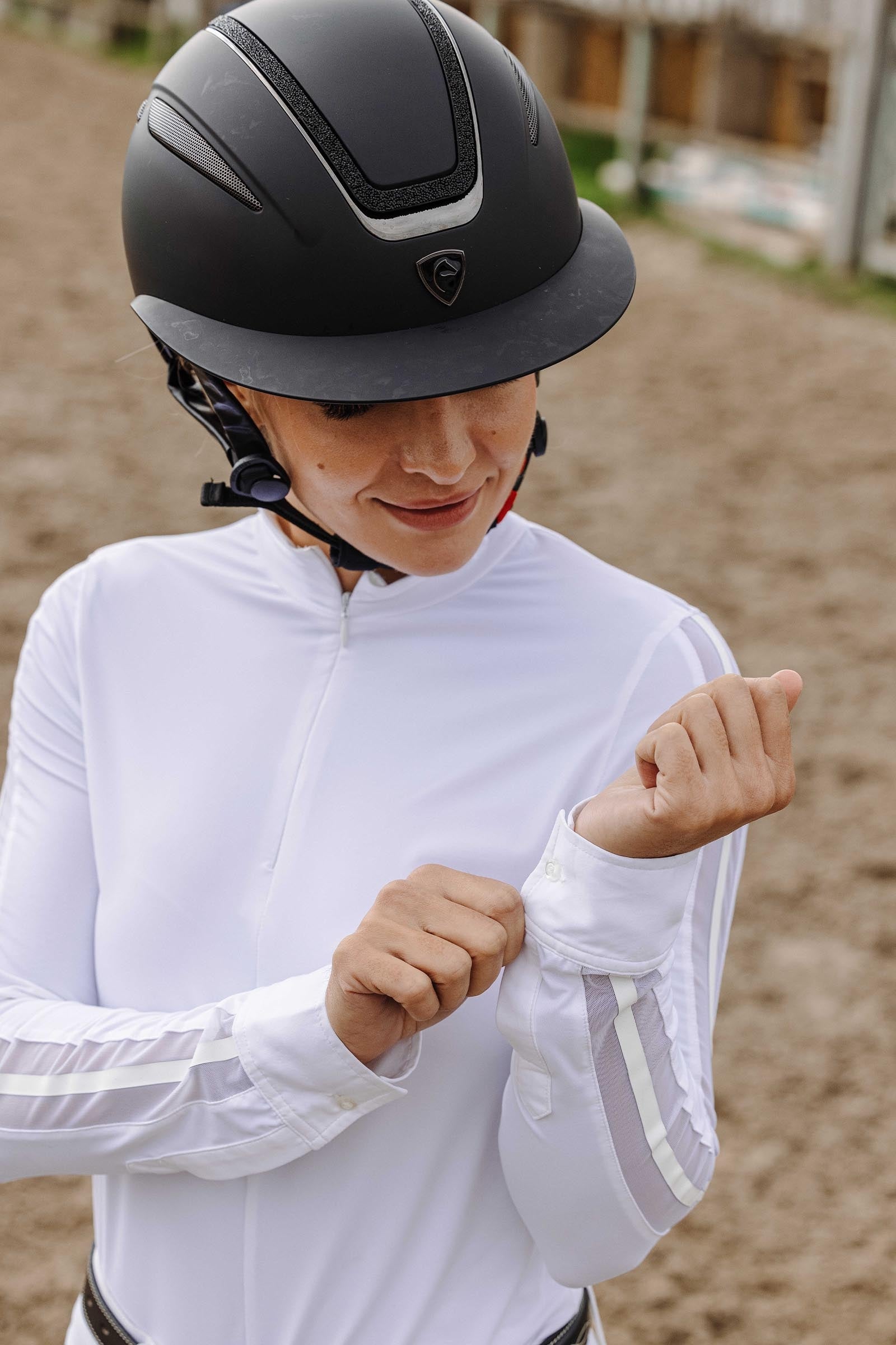 EQUITHÈME Estoril Women´s Longsleeve Show Polo Shirt Women’s Riding Clothing