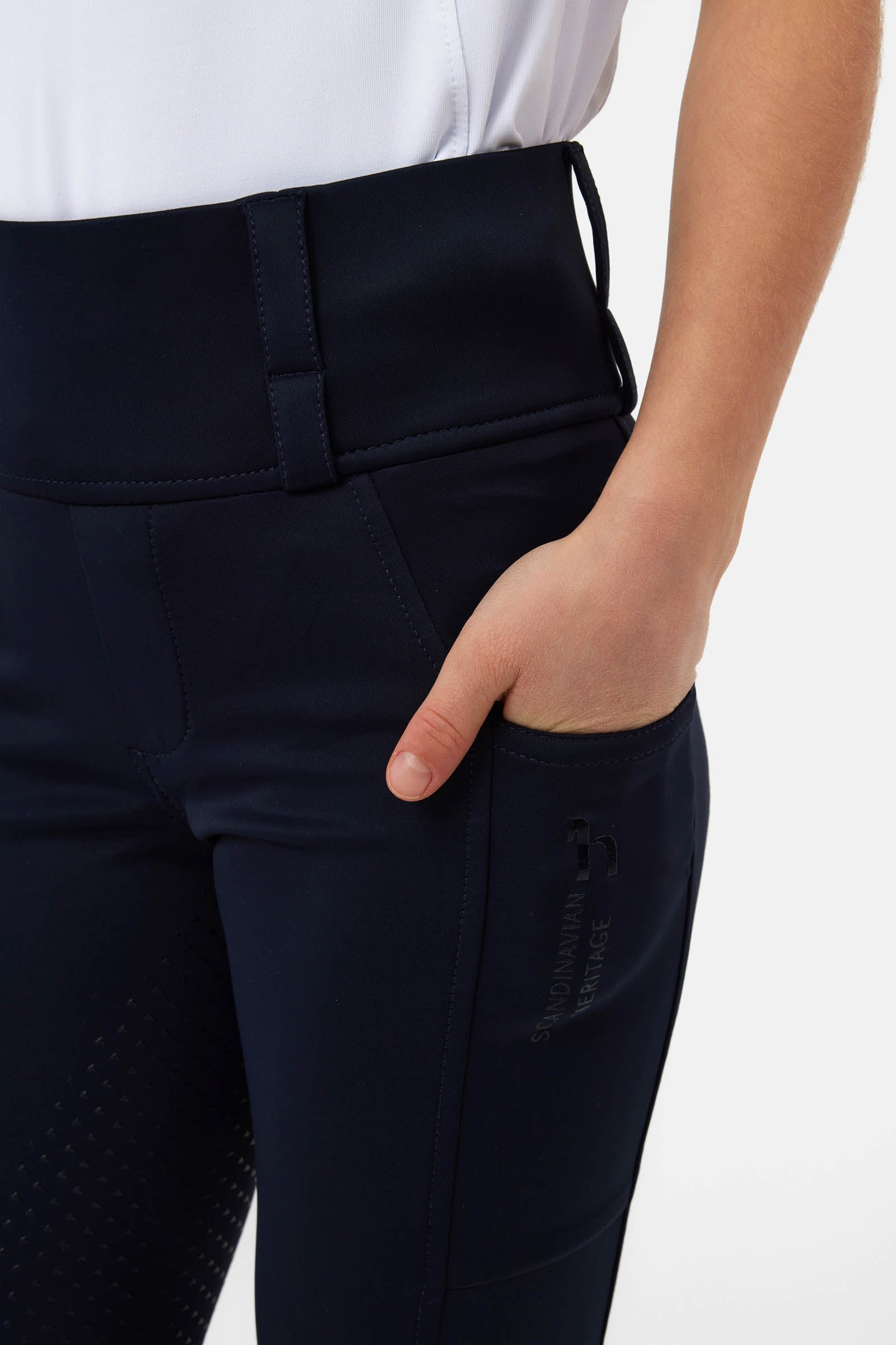 Horze Young Rider Anya Hybrid Fullgrip Riding Tights Kids Apparel