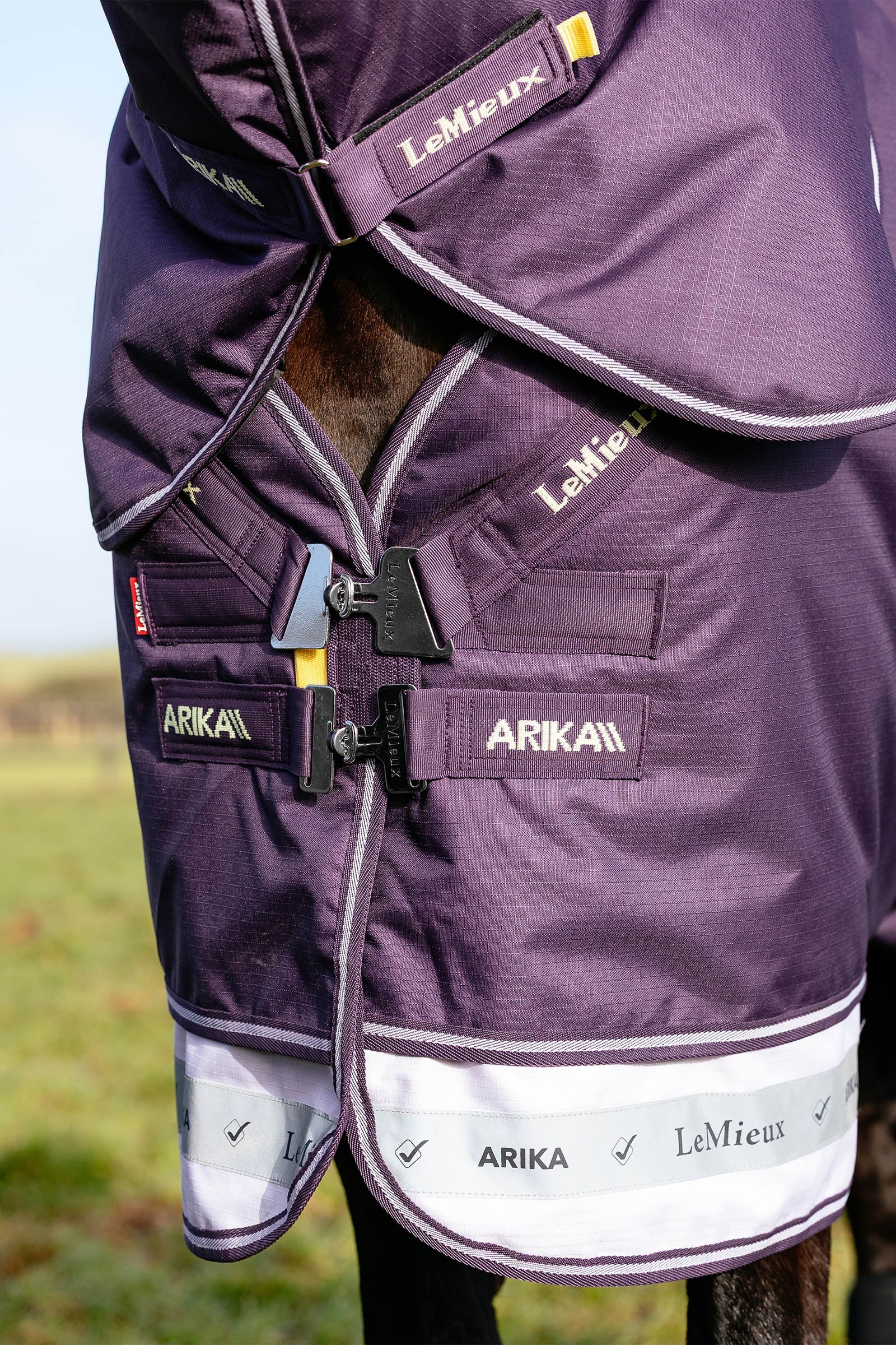 LeMieux Arika Ripstop Turnout Rug With Detachable Neck, 0 g Horse Rugs