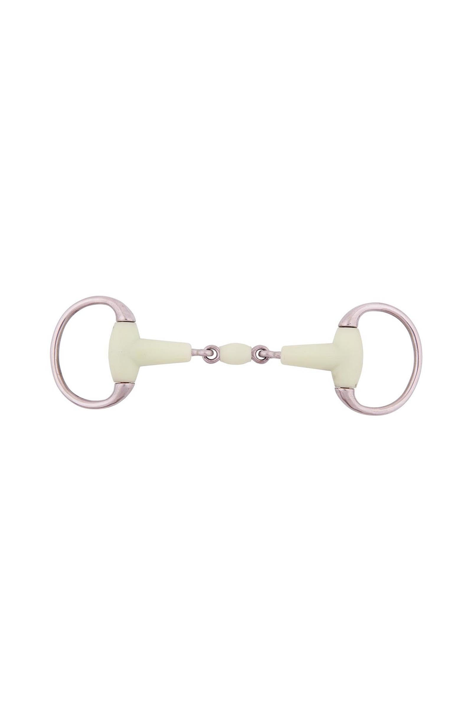 BR Eggbutt Snaffle Double Jtd. Apple Mouth, 18 mm Horse Bits