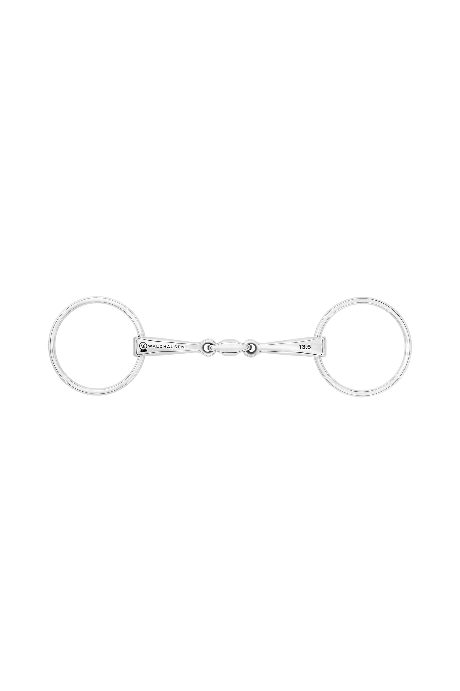 Waldhausen Snaffle Bit, Double Jt., Stainless St., 16 mm Horse Bits