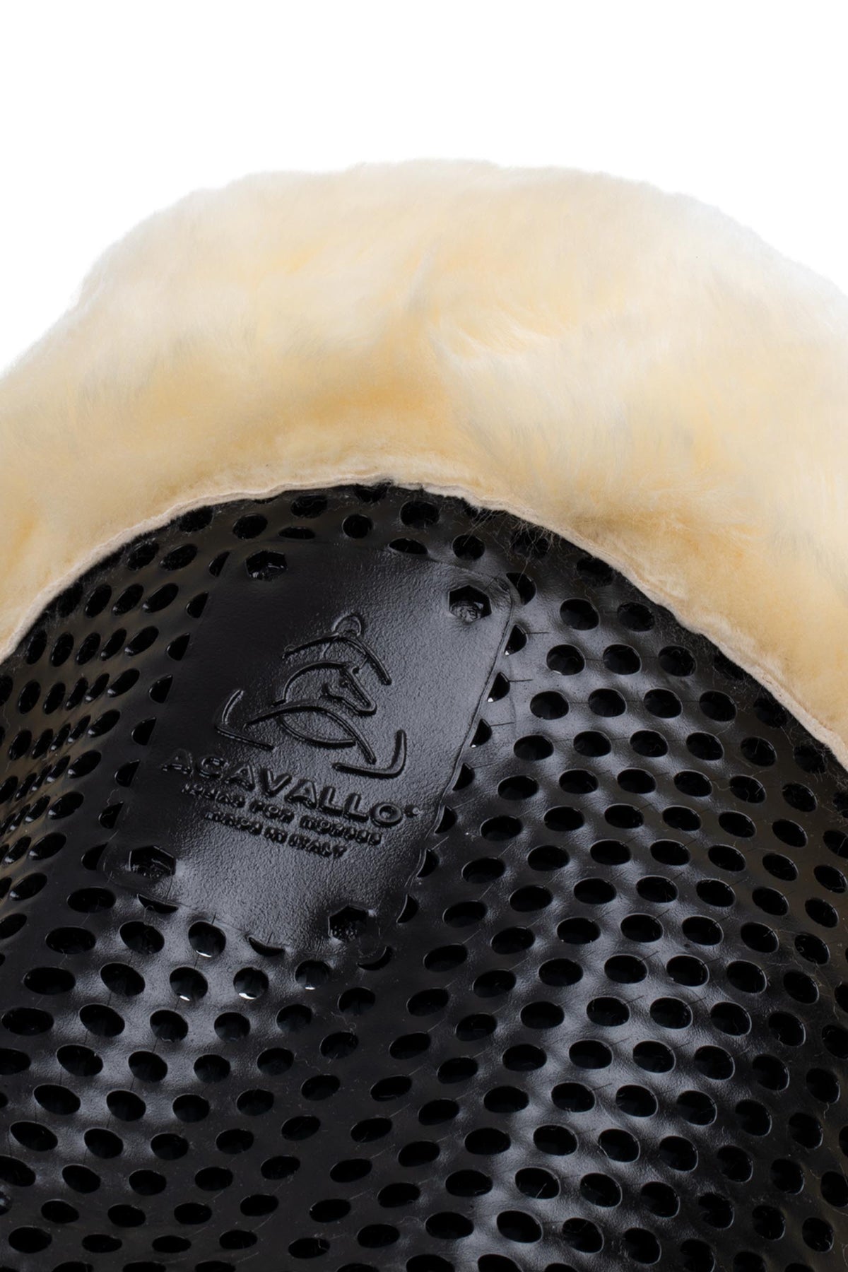 Acavallo Gel Non Slip Classic With Sheepskin Cut-Out Front Riser Saddle Pads