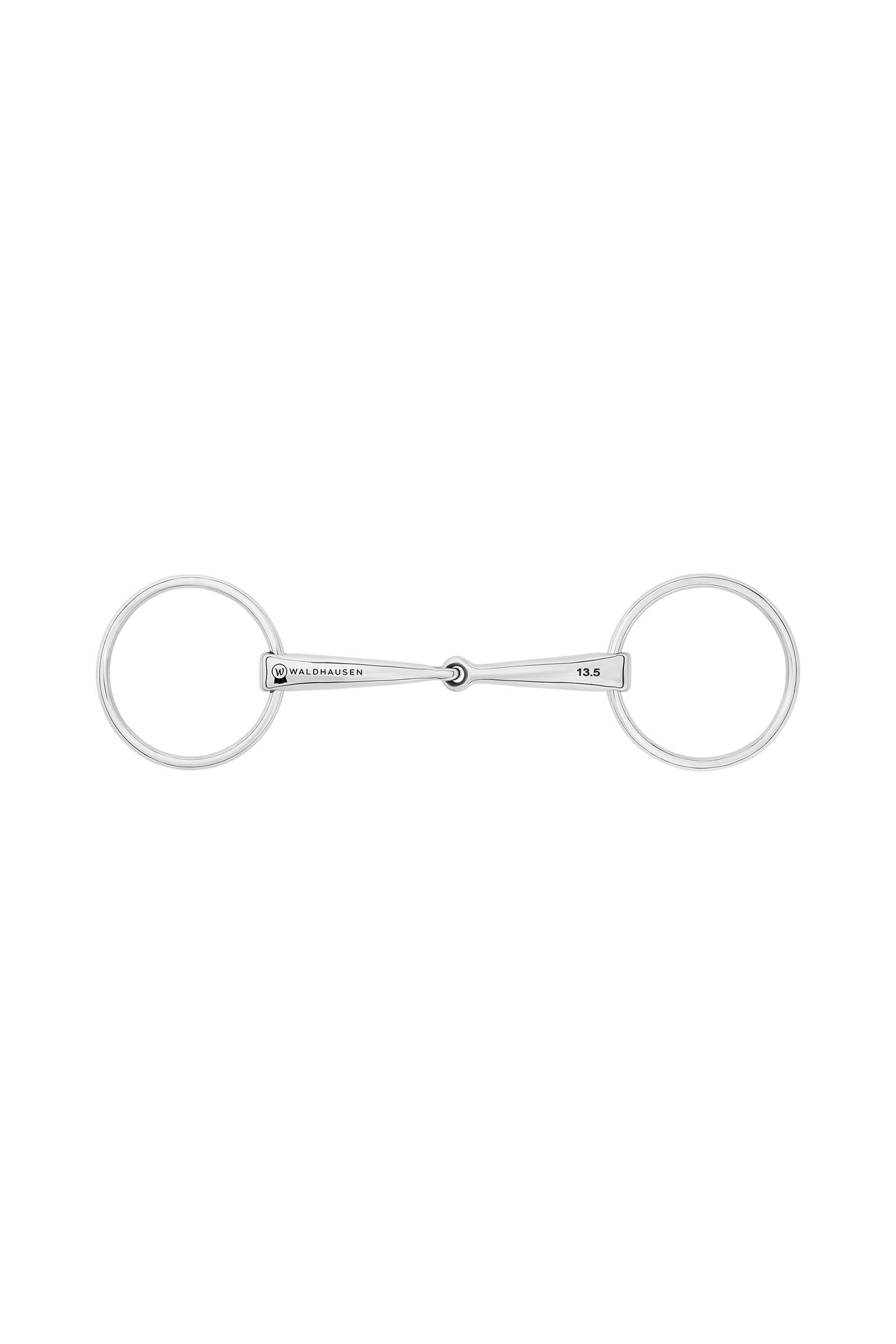Waldhausen Snaffle Bit, Single Jt., Stainless St., 14 mm Horse Bits