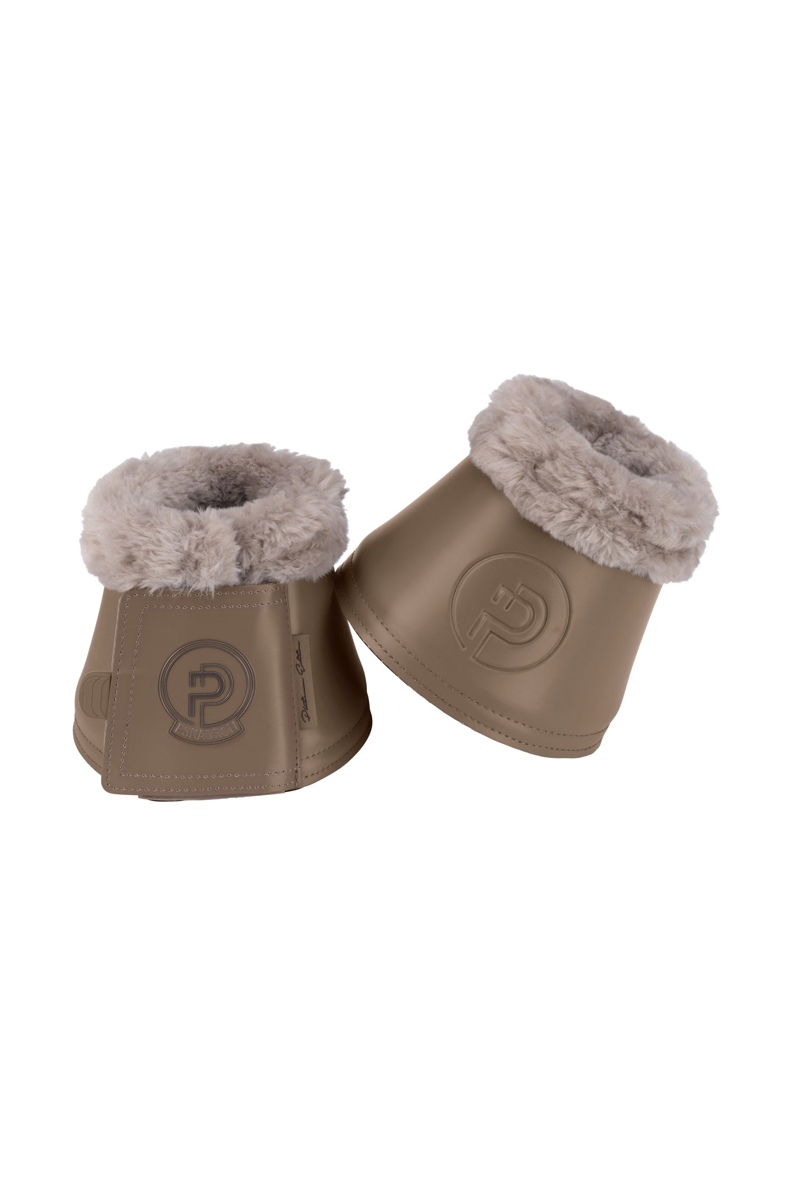 Eskadron Platinum 25 Softslate Faux Fur Bell Boots Leg Protection & Hoof Protection for Horses