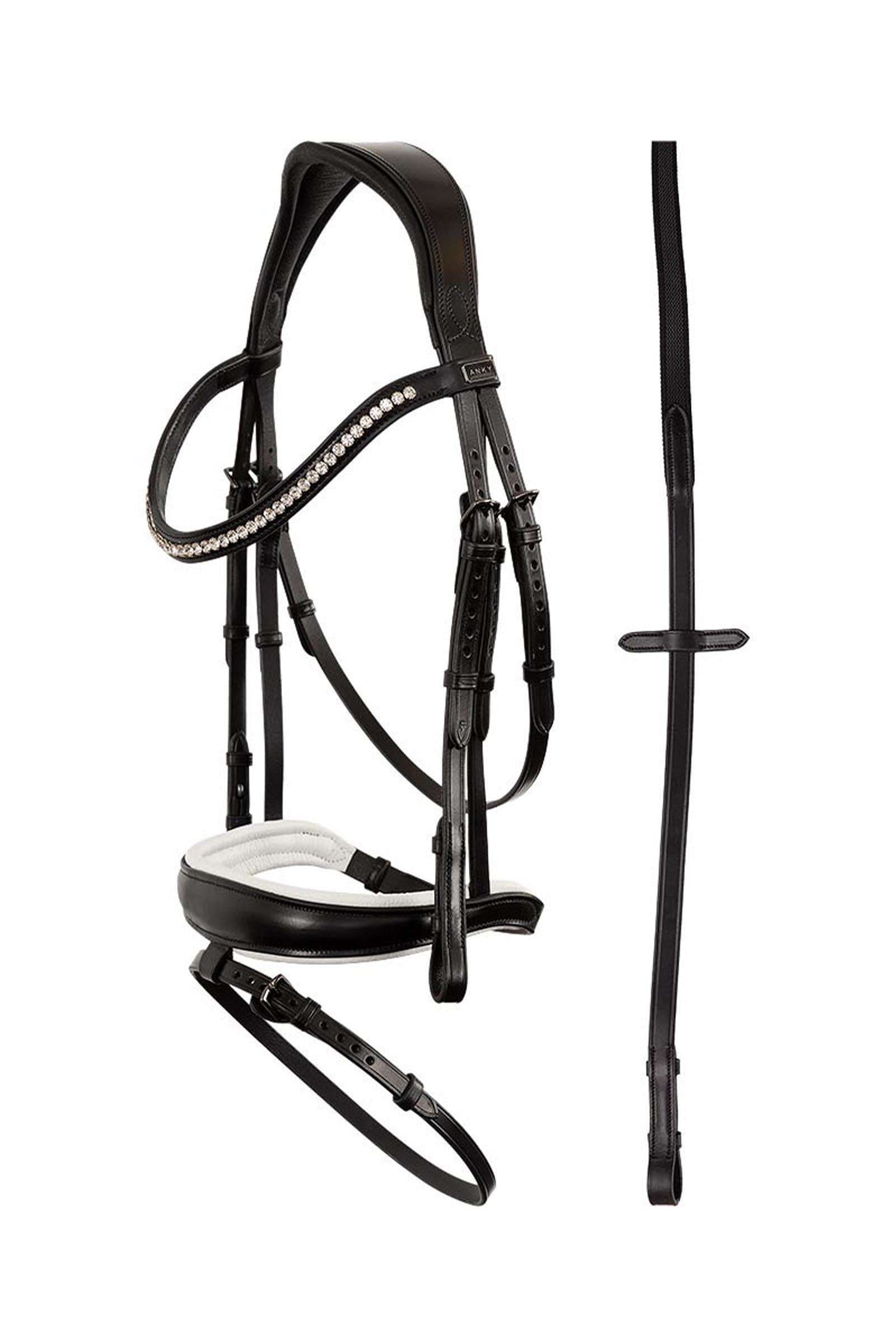 Anky ANKY Anatomic Bridle With Flash Noseband, Padded Bridles & Reins