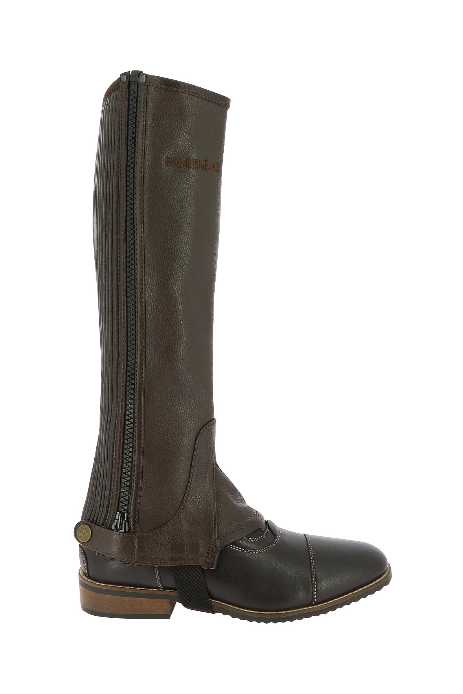 EQUITHÈME Leather Half Chaps Riding Boots & Riding Shoes