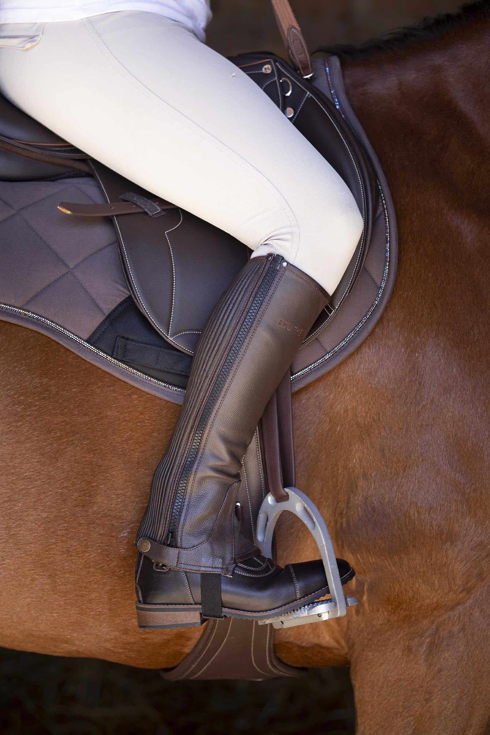 EQUITHÈME Leather Half Chaps Riding Boots & Riding Shoes