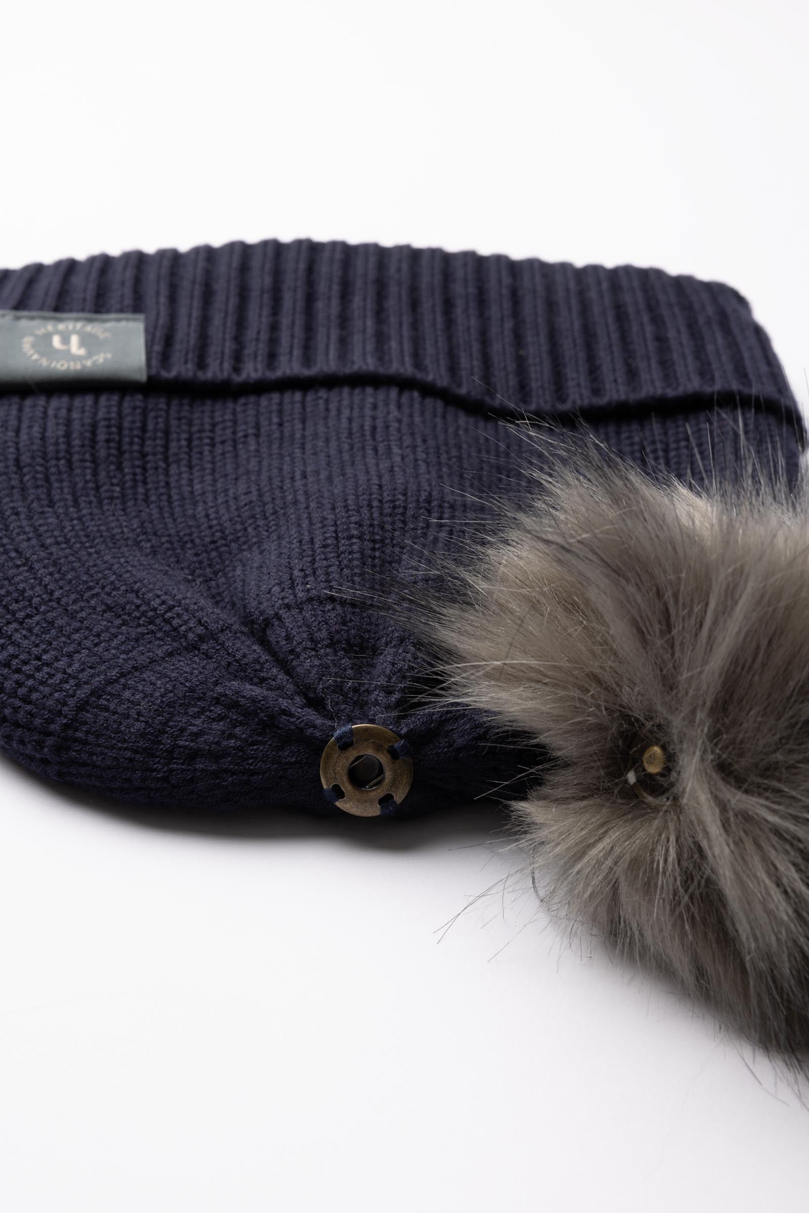 Horze Noa Kids Knitted Hat With Removable Pompom Kids Apparel
