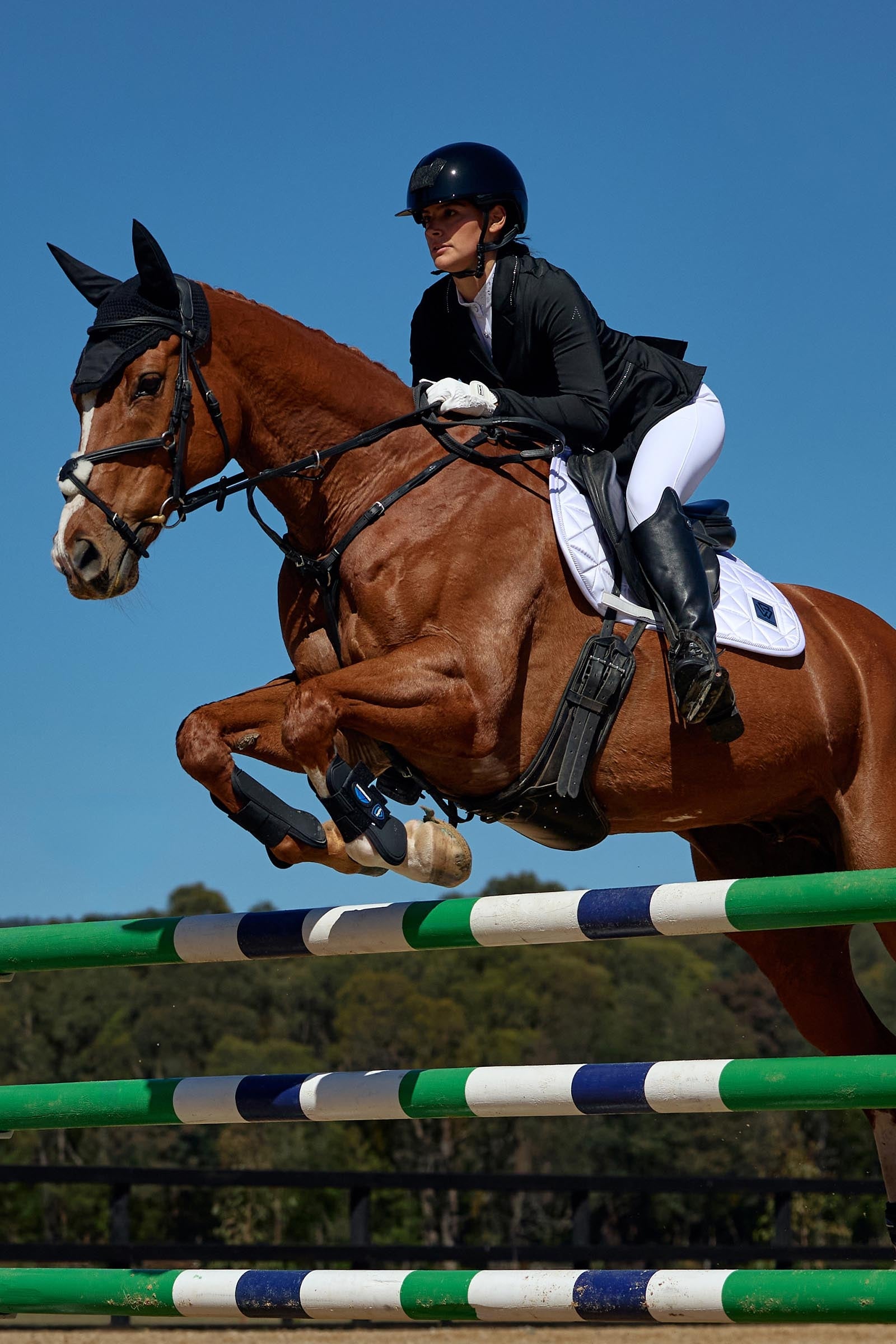 Weatherbeeta Satin Luxe Air-Tec Euro Jump Shaped Saddle Pad Saddle Pads