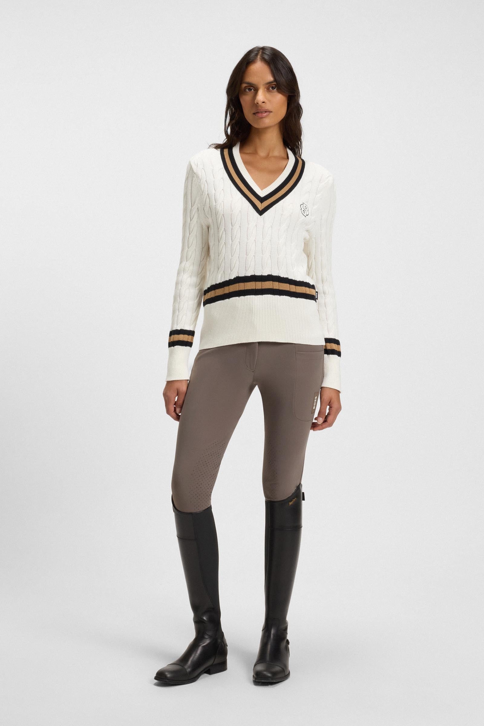 BOSS Equestrian Boss Hannah Womens High Waist Knee Grip Technical Breeches Womens Breeches