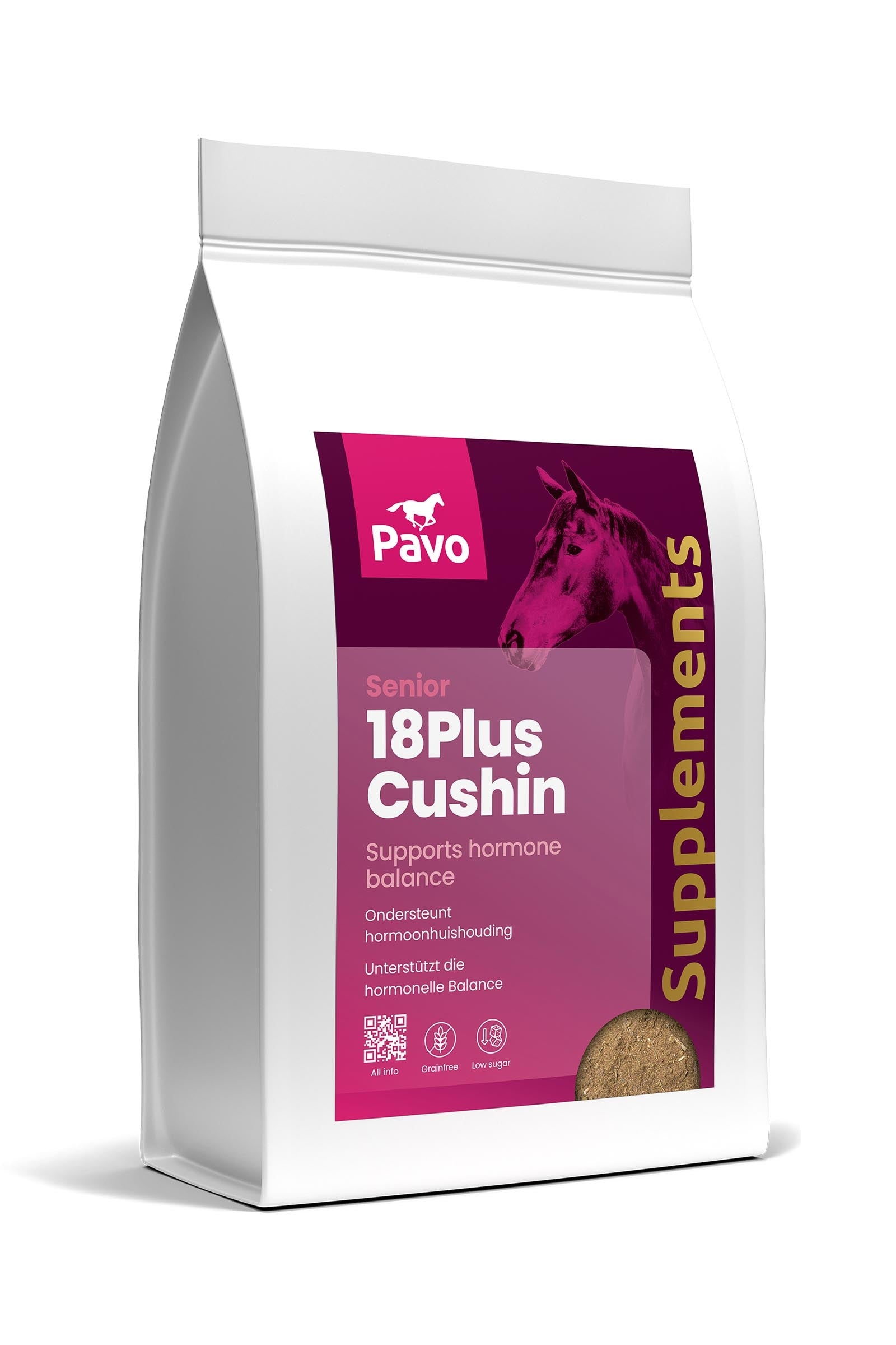 Pavo 18 Plus Cushin, 1 kg Horse Feed & Nutrition