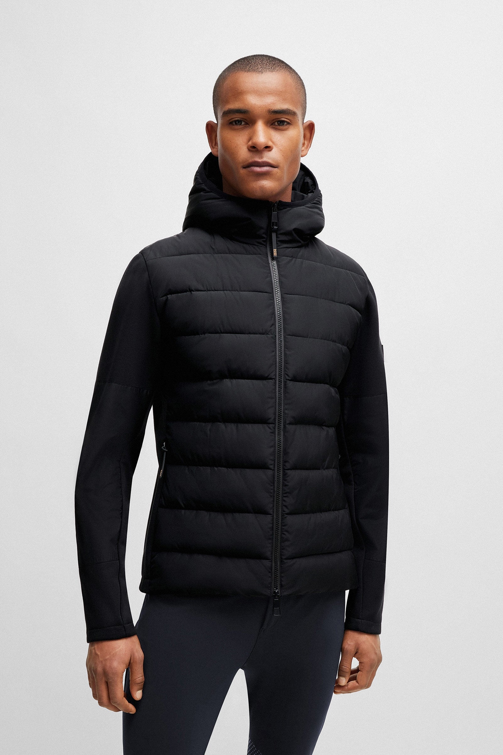 BOSS Equestrian Boss Jeff Mens Hybrid Puffer Jacket Mens Riding Clothing