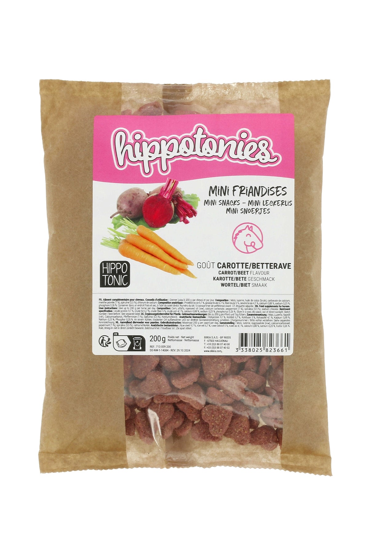 HIPPOTONIC Mini Friandies Carrot/Beet, 200 g Horse Feed & Nutrition