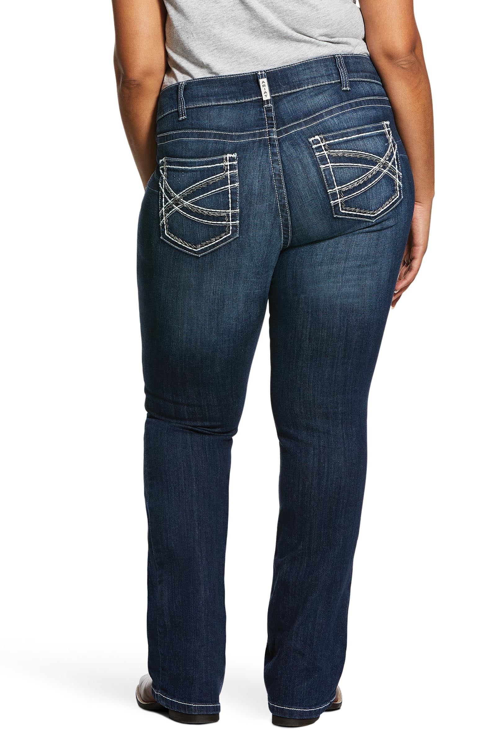 Ariat R.E.A.L. Mid Rise Stretch Entwined Women's Boots Cut Jean Womens Breeches