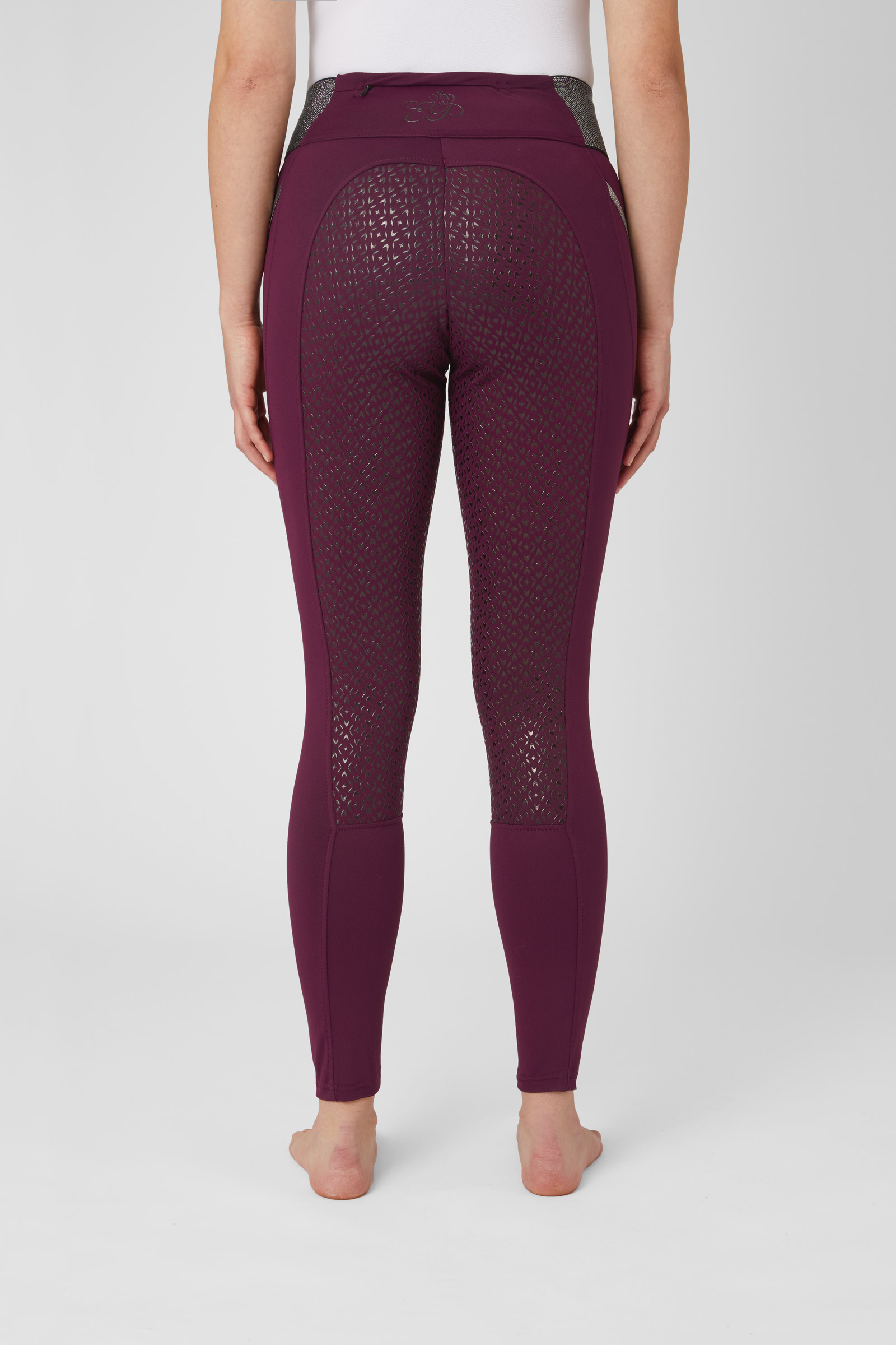 Buy Full Seat Riding Tights for Women with Glitter Waist