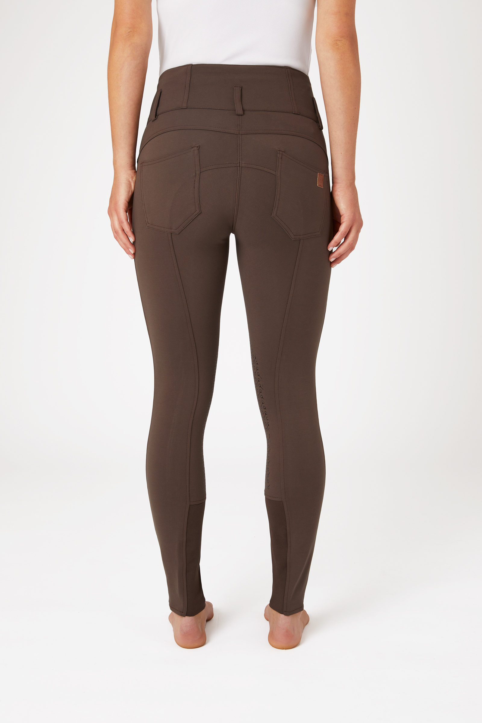 Buy Horze Tara High Waist Silicone Knee Patch Breeches for Women