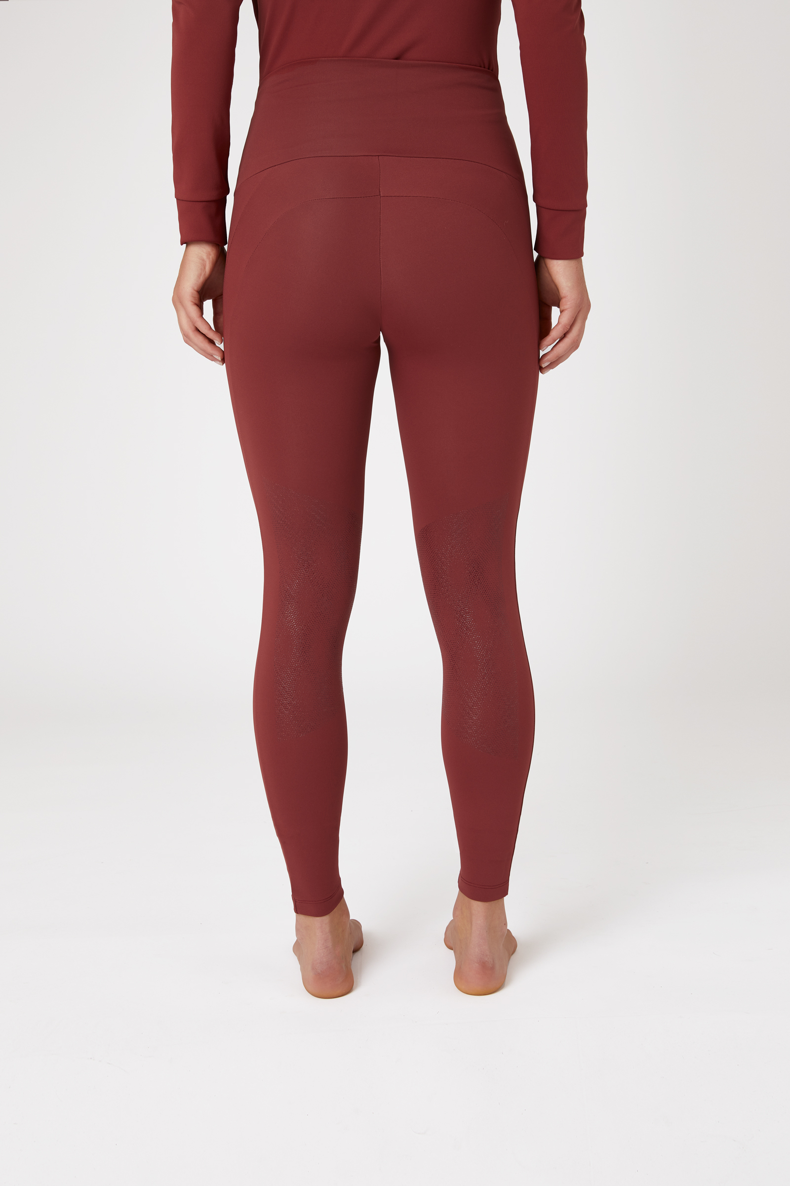 Wine Riding Tights® / Leggings® With Full Seat and Deep Phone Pocket -  LuxeEquine