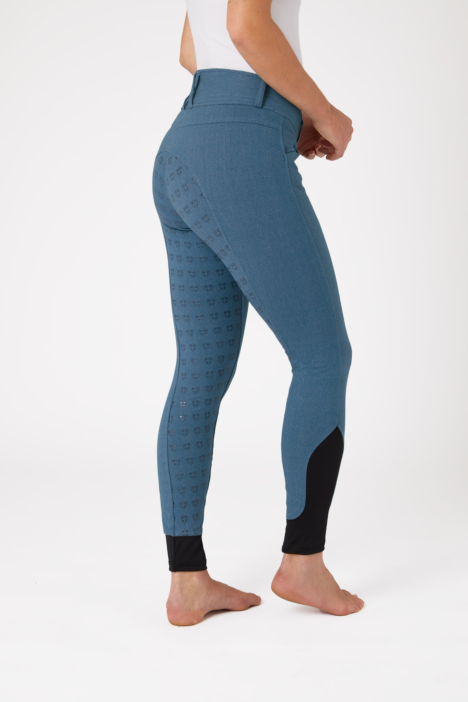 Buy Horze Vanessa Women's Seamless Denim-Look Silicone Full Seat