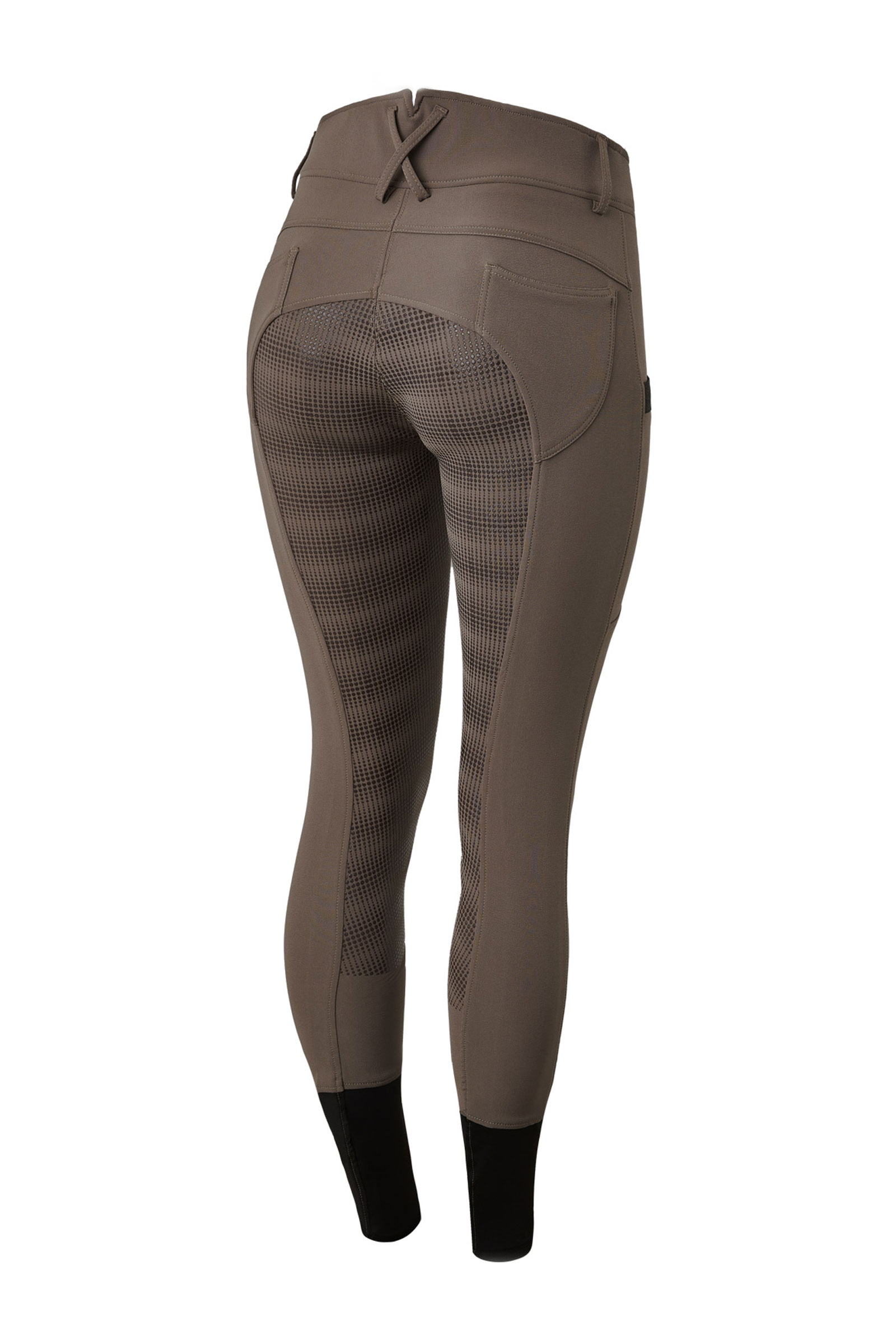 Horze Ada Women's Silicone Full Seat Breeches with Phone Pocket - Grey -  Horse and Rider Supplies