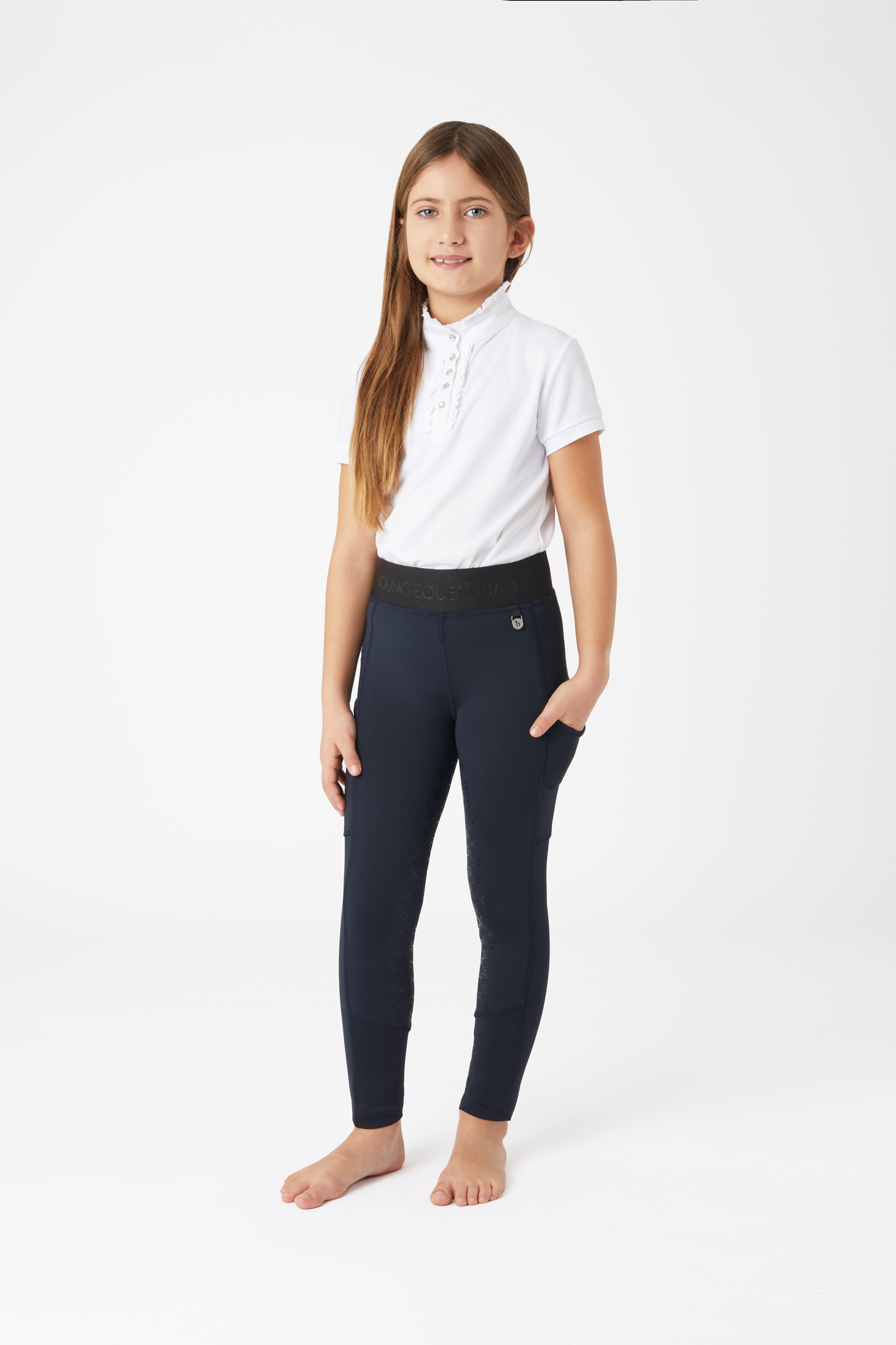 Youth Thermal Contrast Riding Tights - excelequine