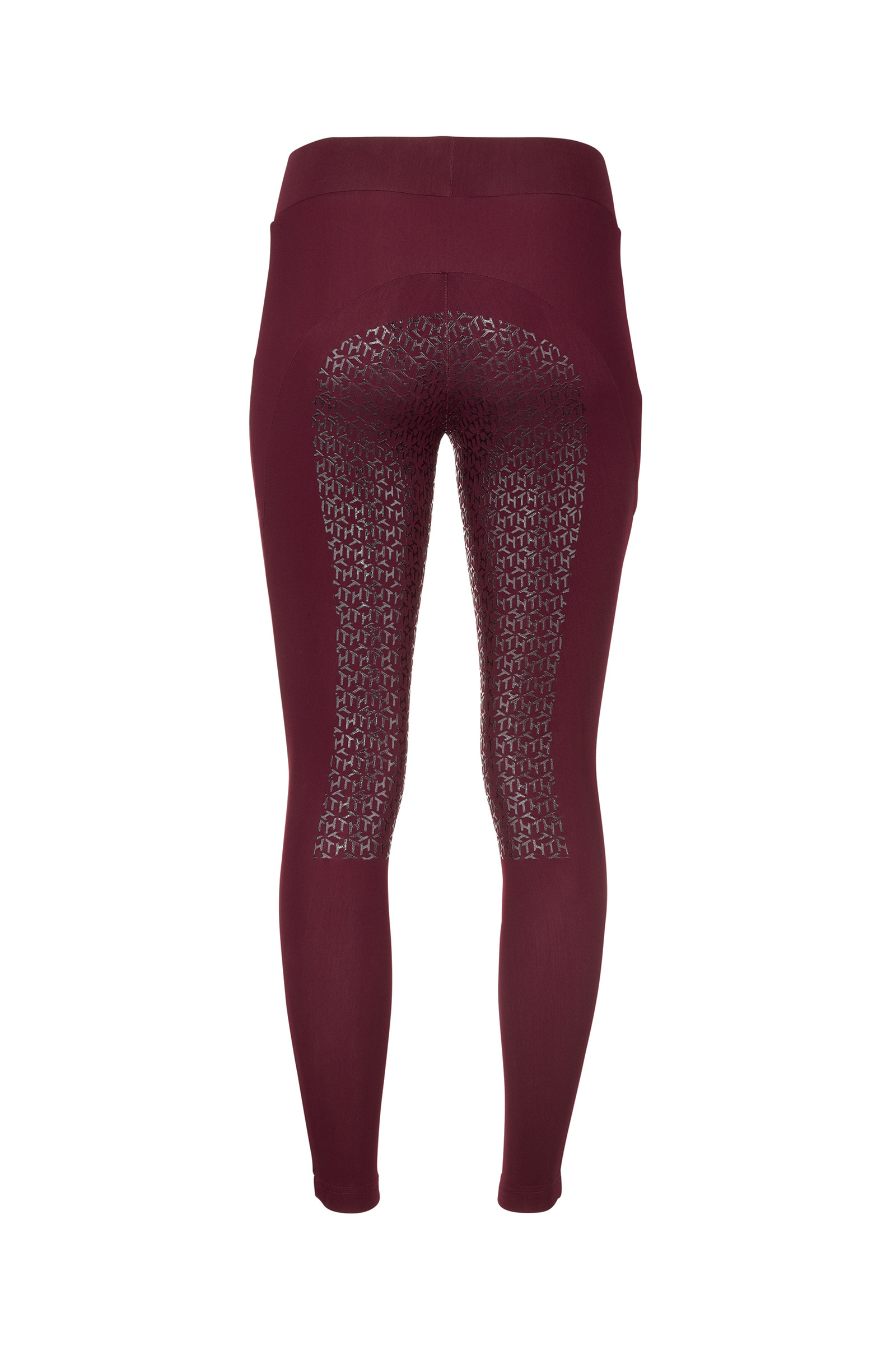 Thermal Fleece Lined Riding Tights - BERRY