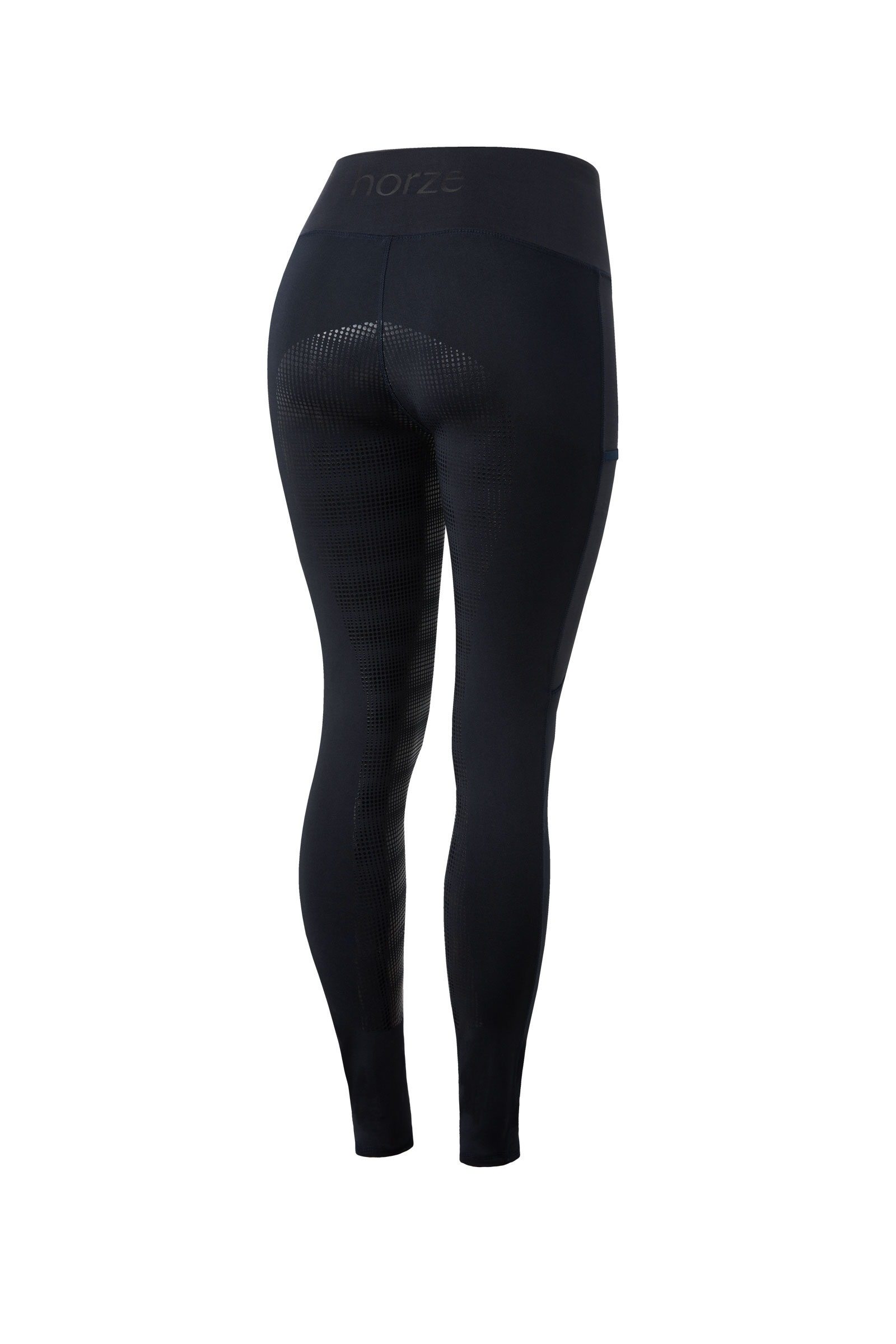Full Silicone Seat Riding Leggings with Phone Pocket